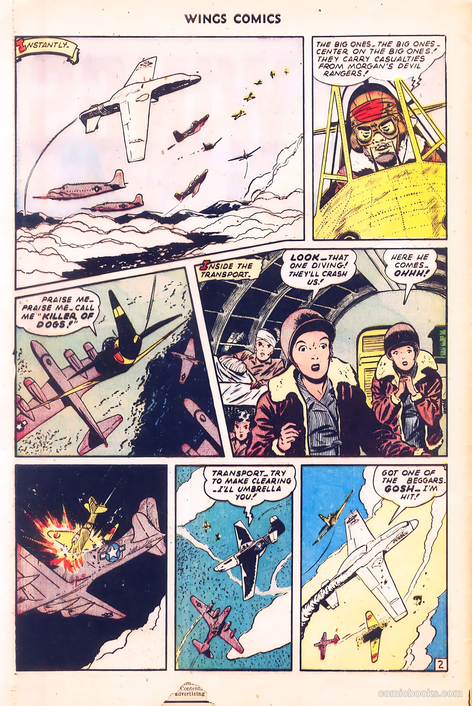 Wings Comics #57 (1945) — page 4 of 53