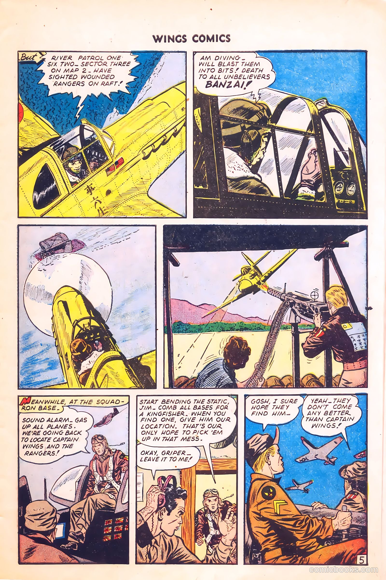 Wings Comics #57 (1945) — page 7 of 53