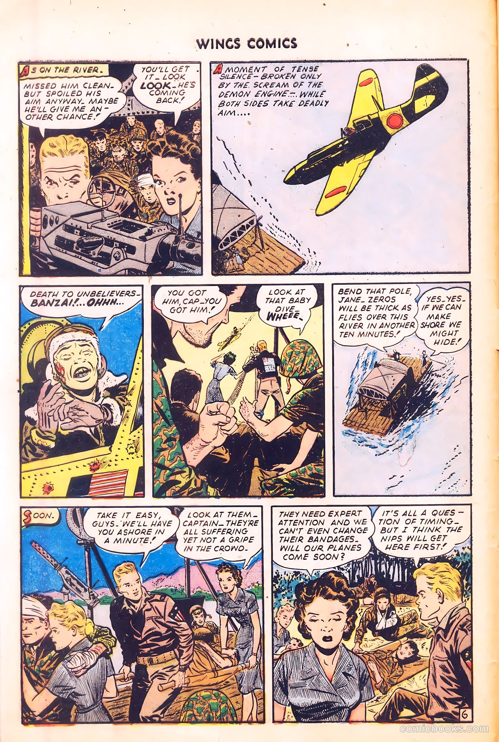 Wings Comics #57 (1945) — page 8 of 53