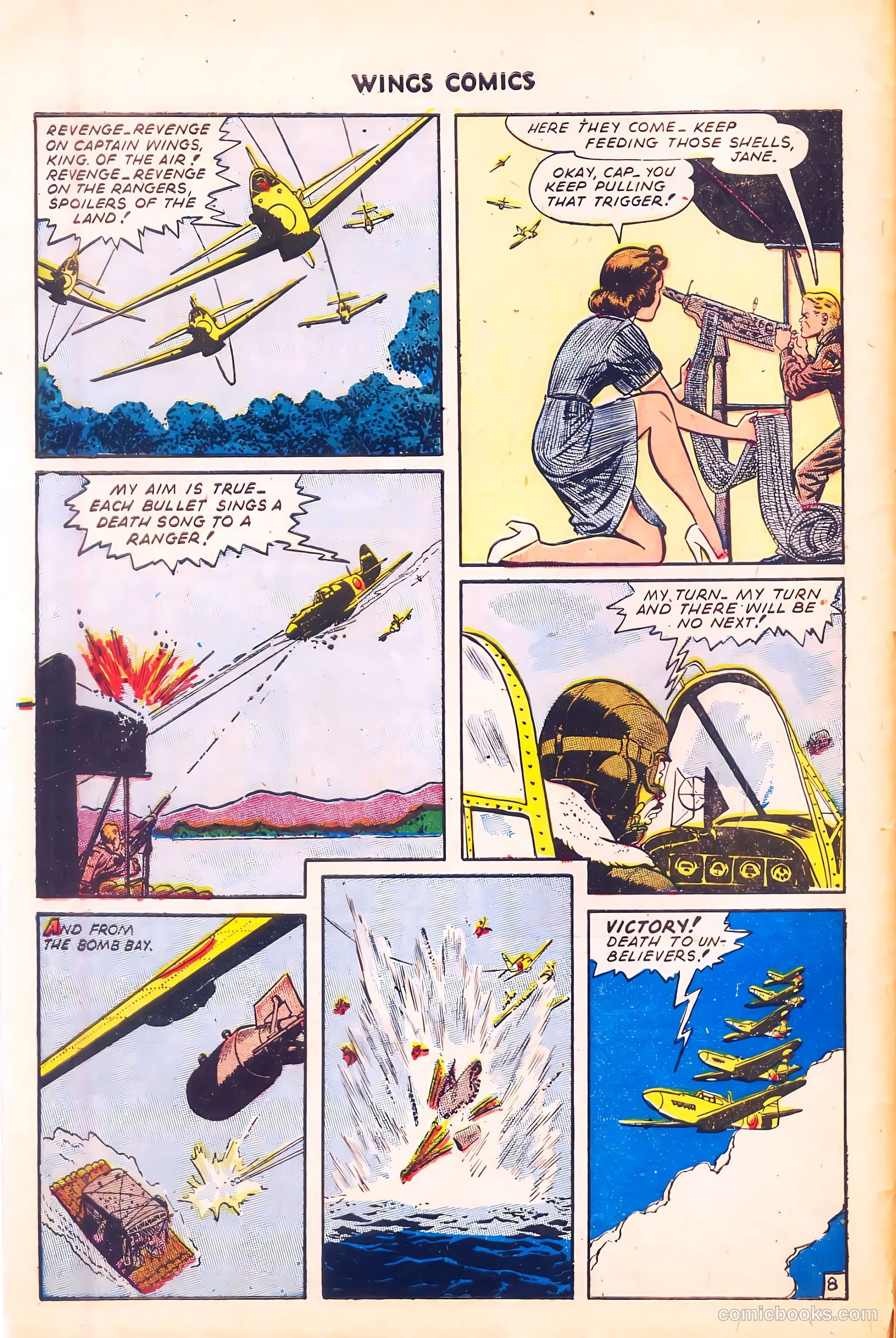 Wings Comics #57 (1945) — page 10 of 53