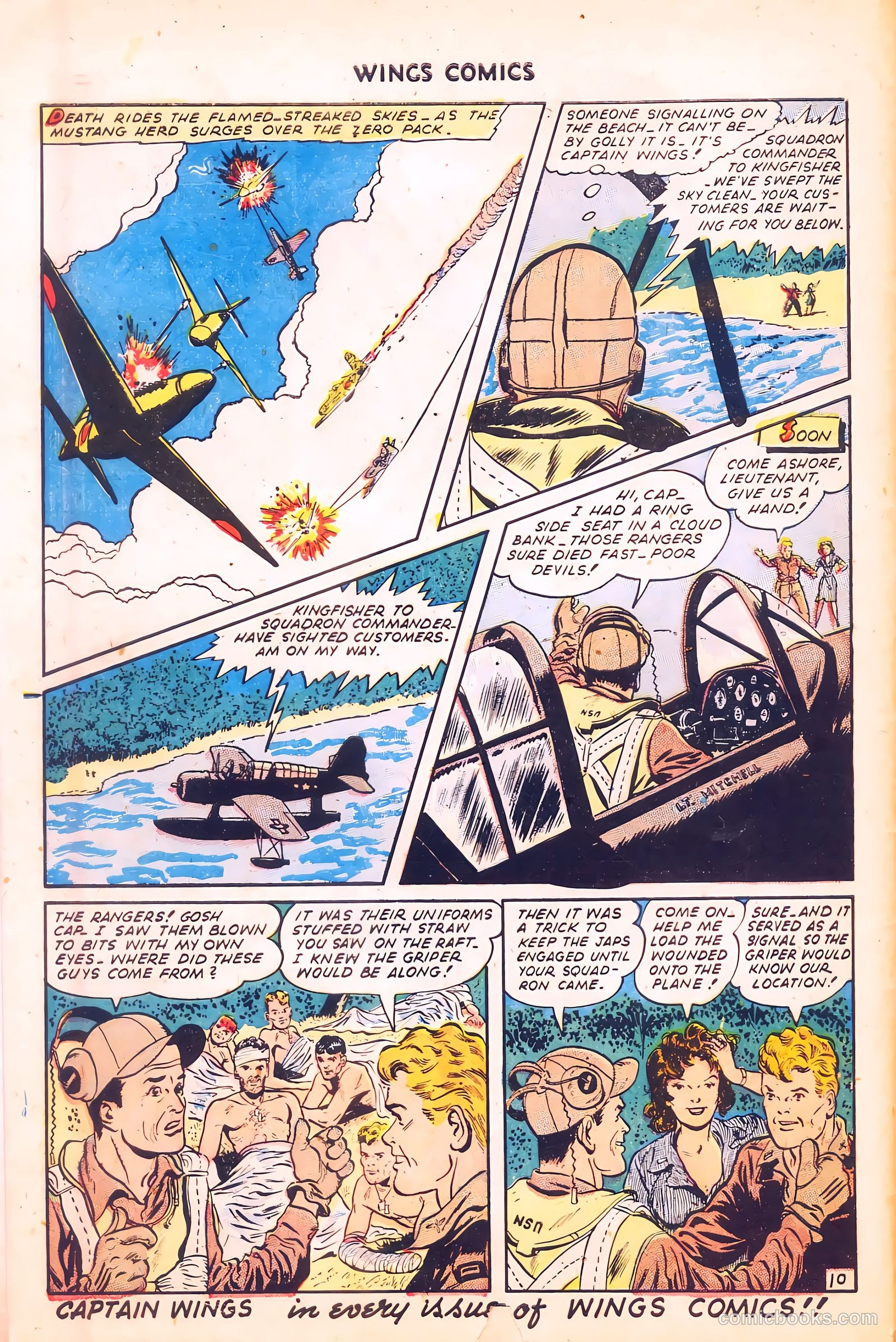Wings Comics #57 (1945) — page 12 of 53