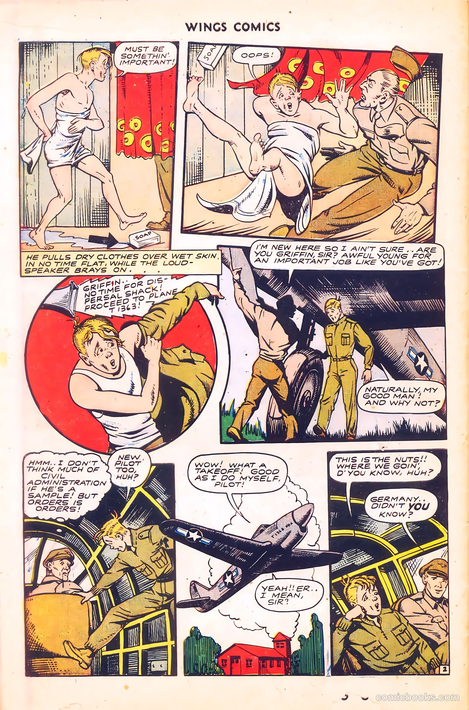 Wings Comics #57 (1945) — page 14 of 53