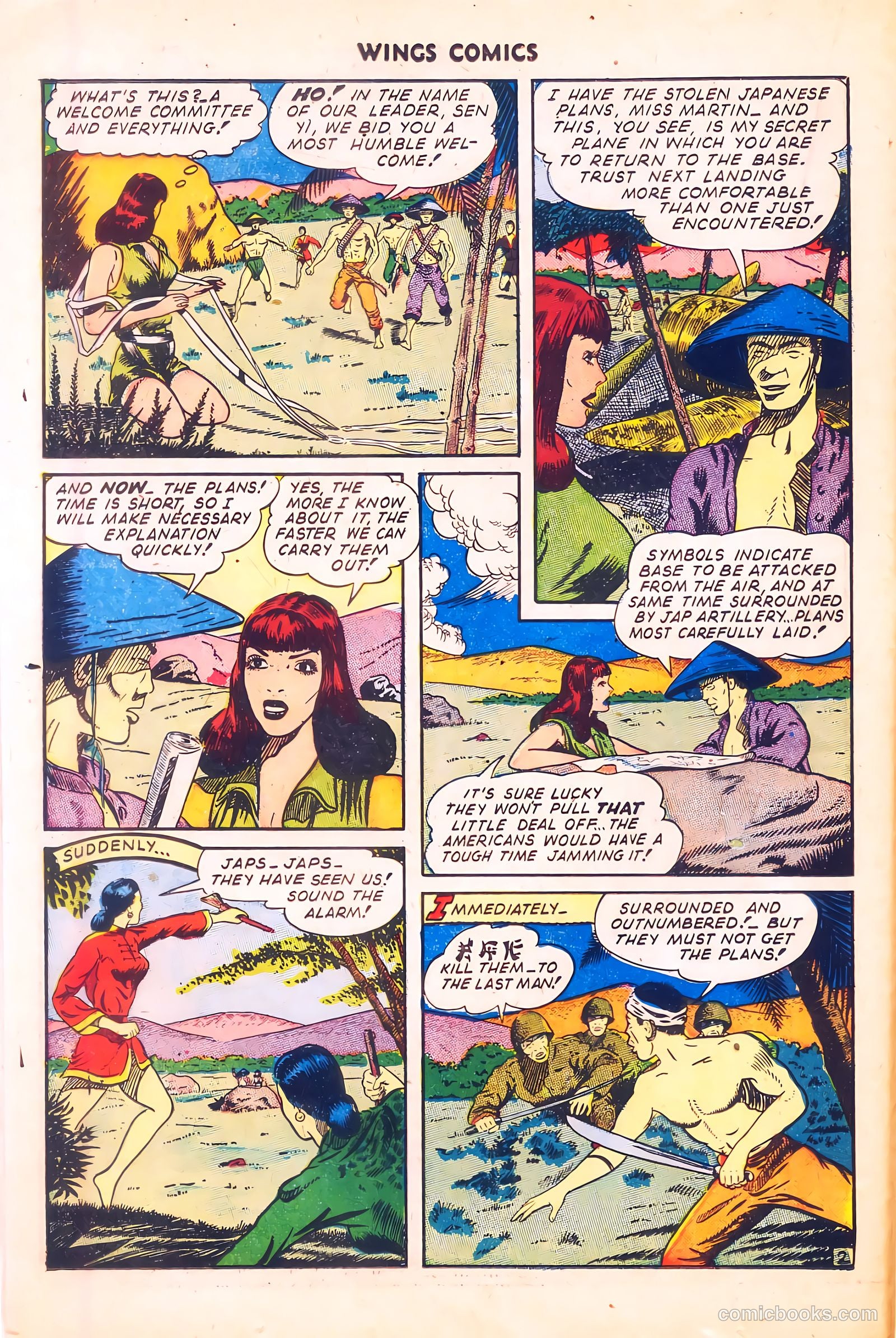 Wings Comics #57 (1945) — page 22 of 53