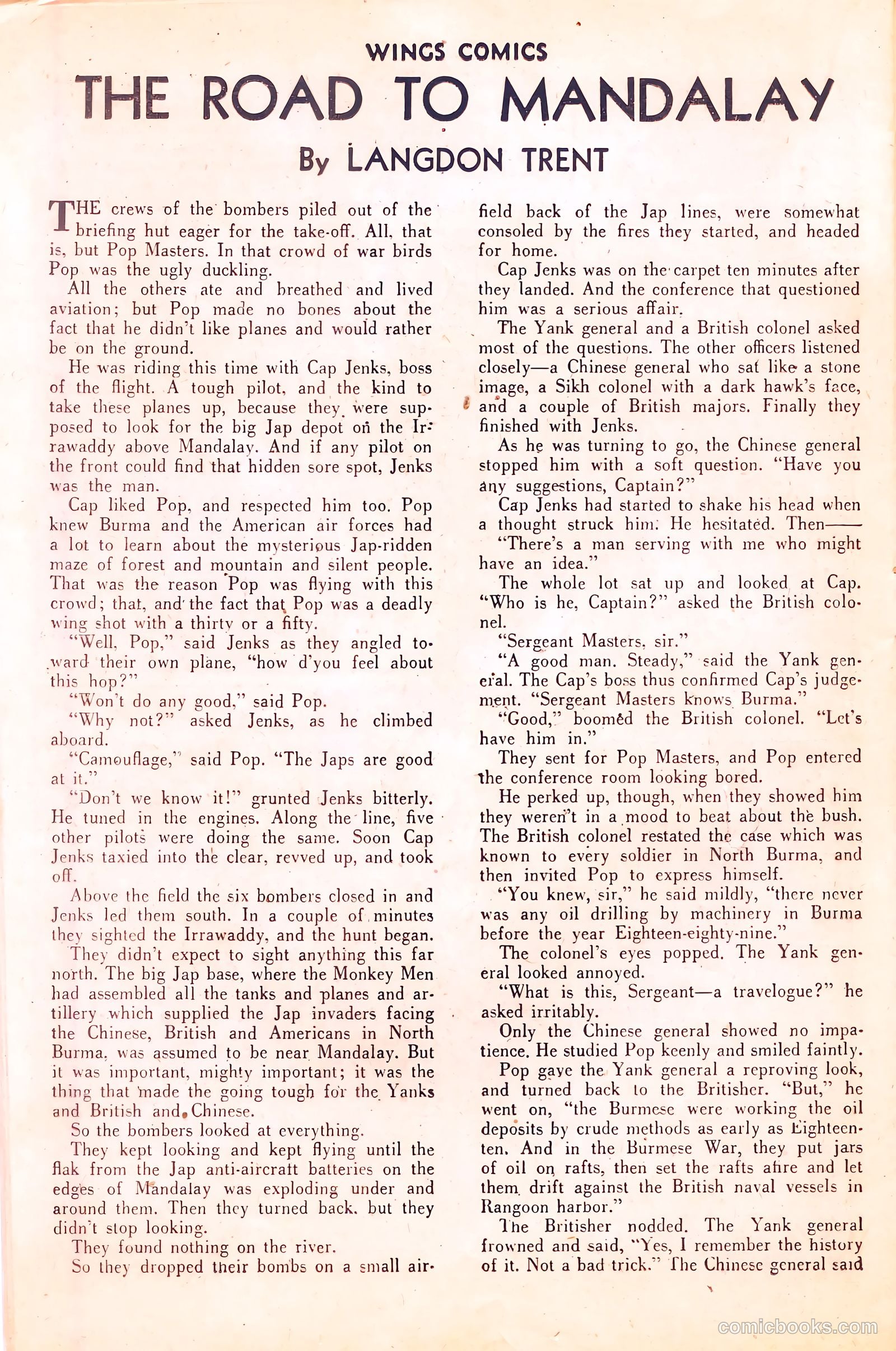 Wings Comics #57 (1945) — page 34 of 53