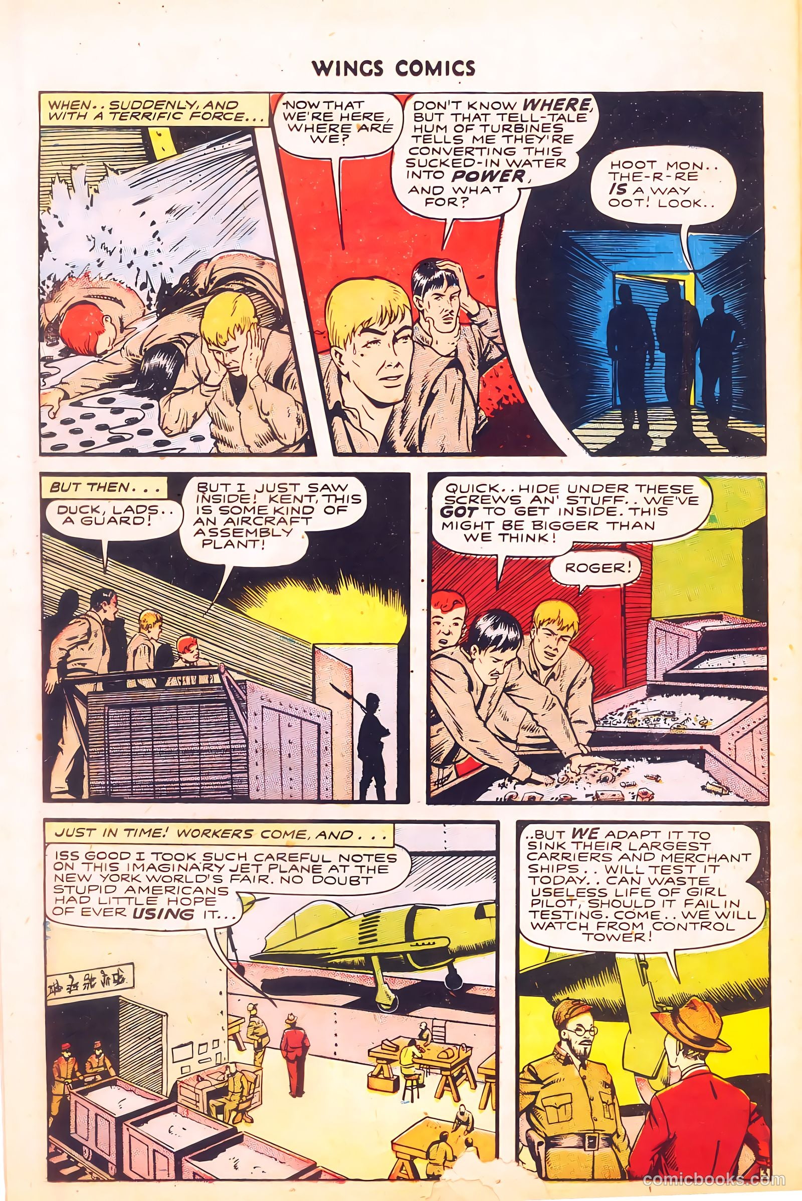 Wings Comics #57 (1945) — page 38 of 53