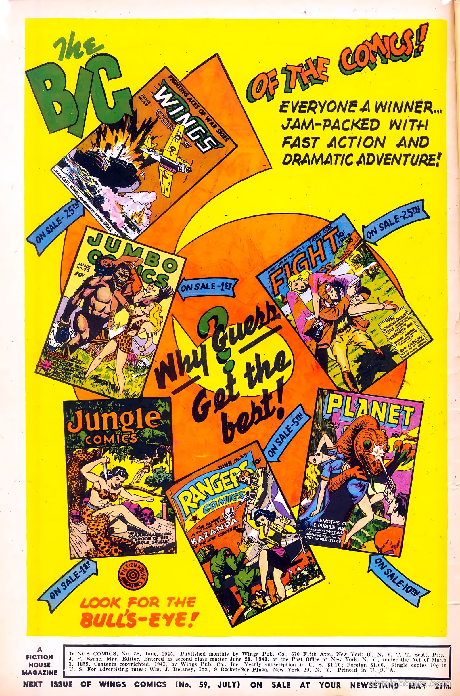 Wings Comics #58 (1945) — page 2 of 52
