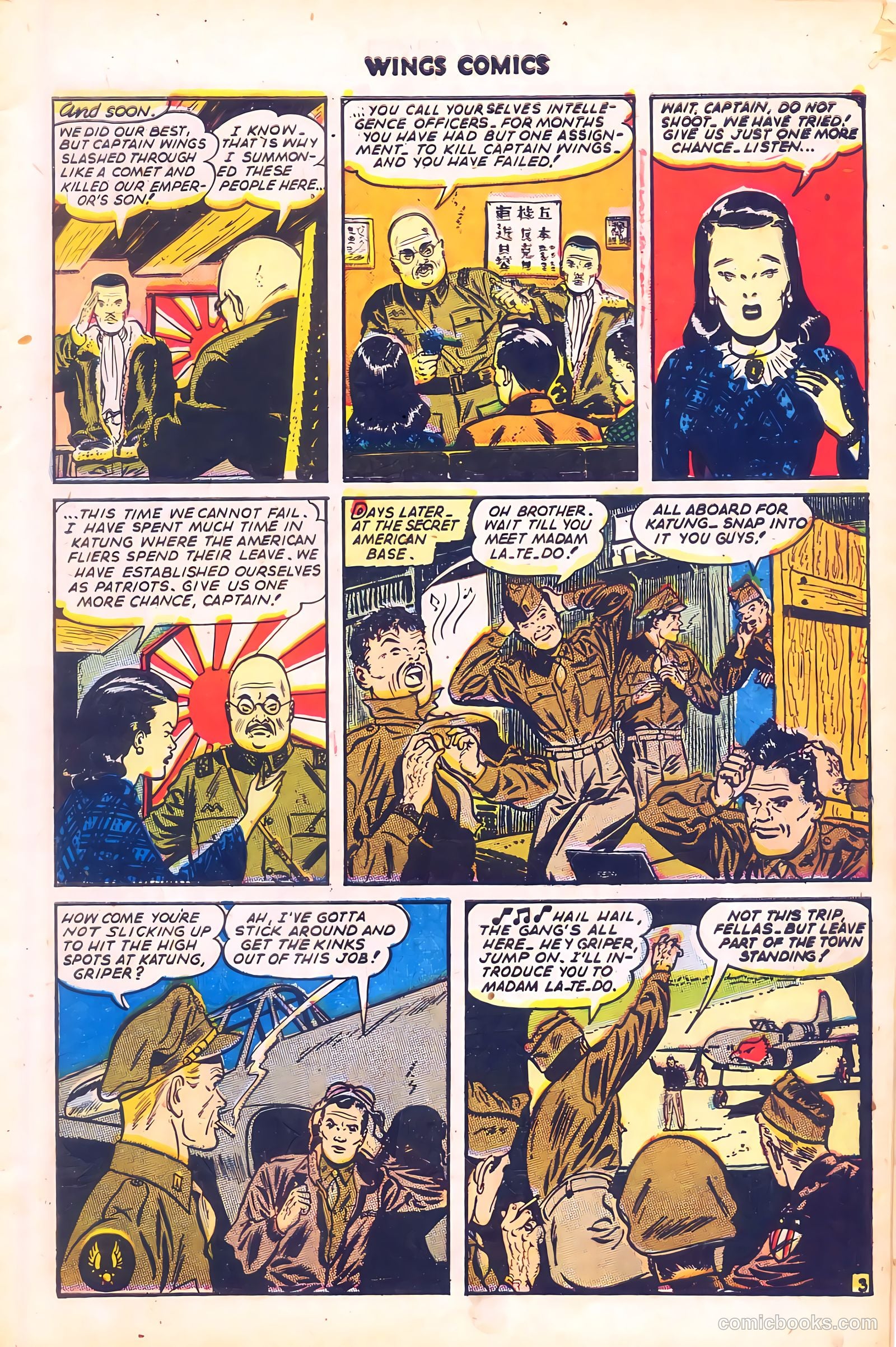 Wings Comics #58 (1945) — page 5 of 52