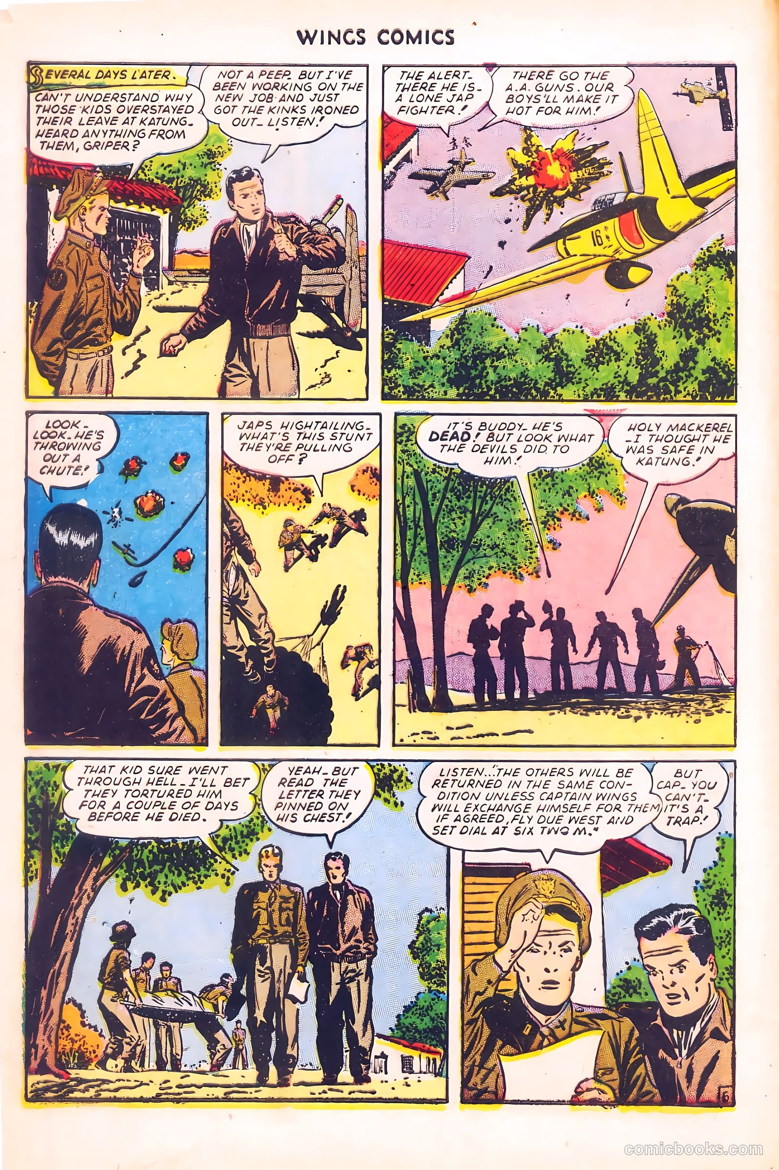 Wings Comics #58 (1945) — page 8 of 52