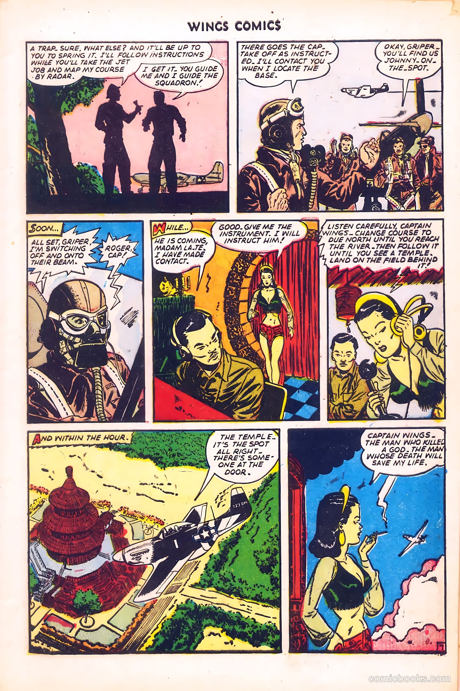 Wings Comics #58 (1945) — page 9 of 52