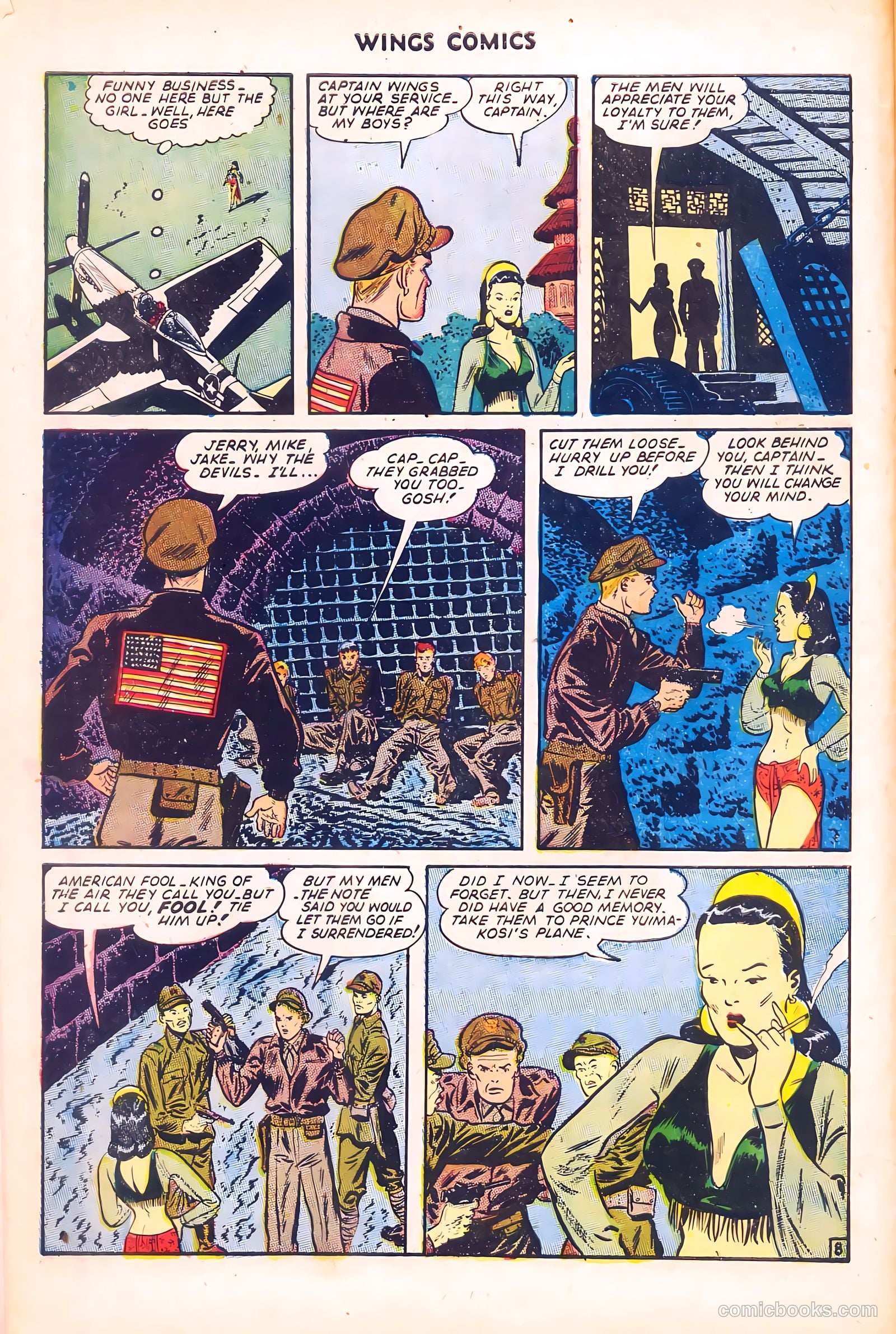 Wings Comics #58 (1945) — page 10 of 52