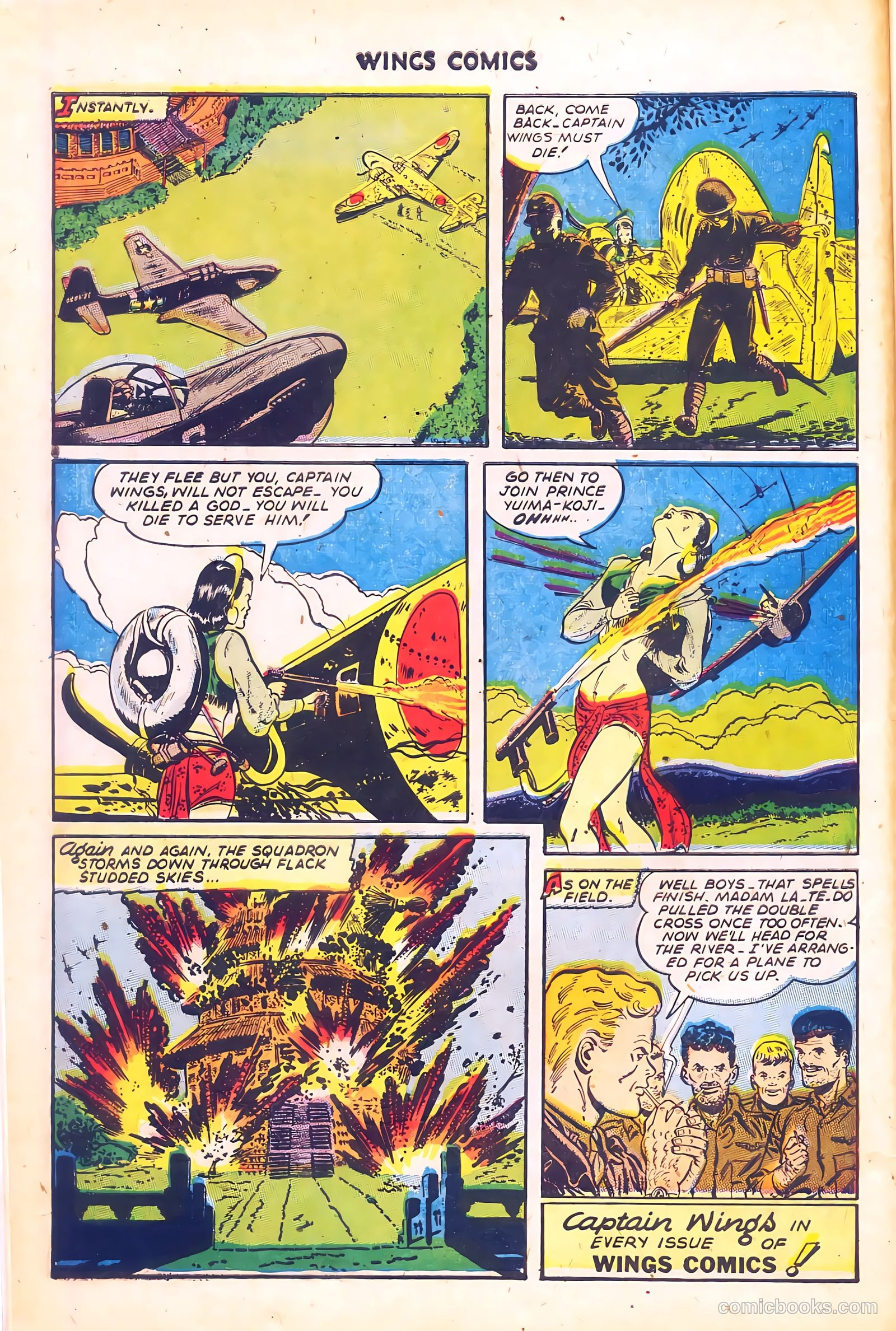Wings Comics #58 (1945) — page 12 of 52