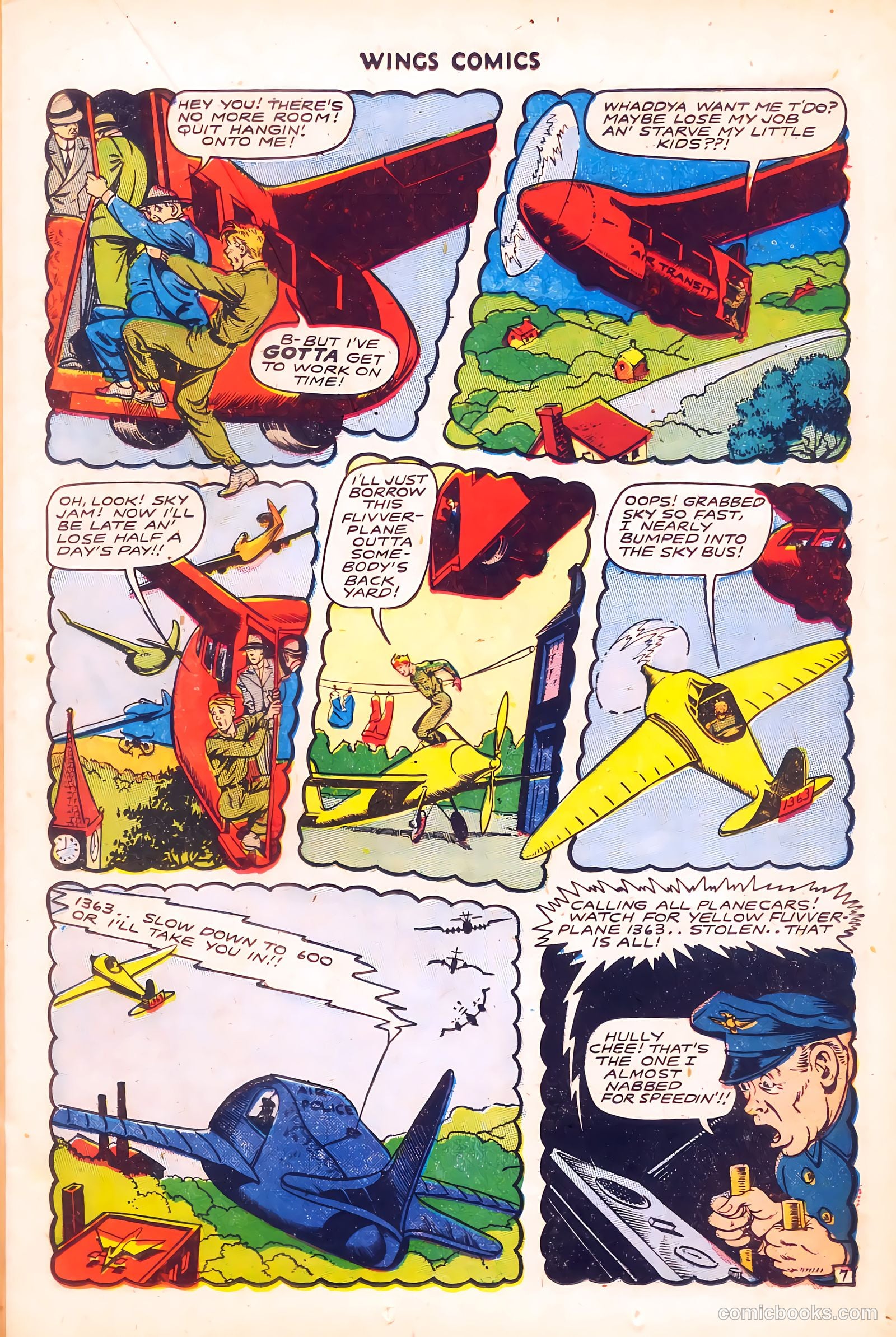 Wings Comics #58 (1945) — page 19 of 52