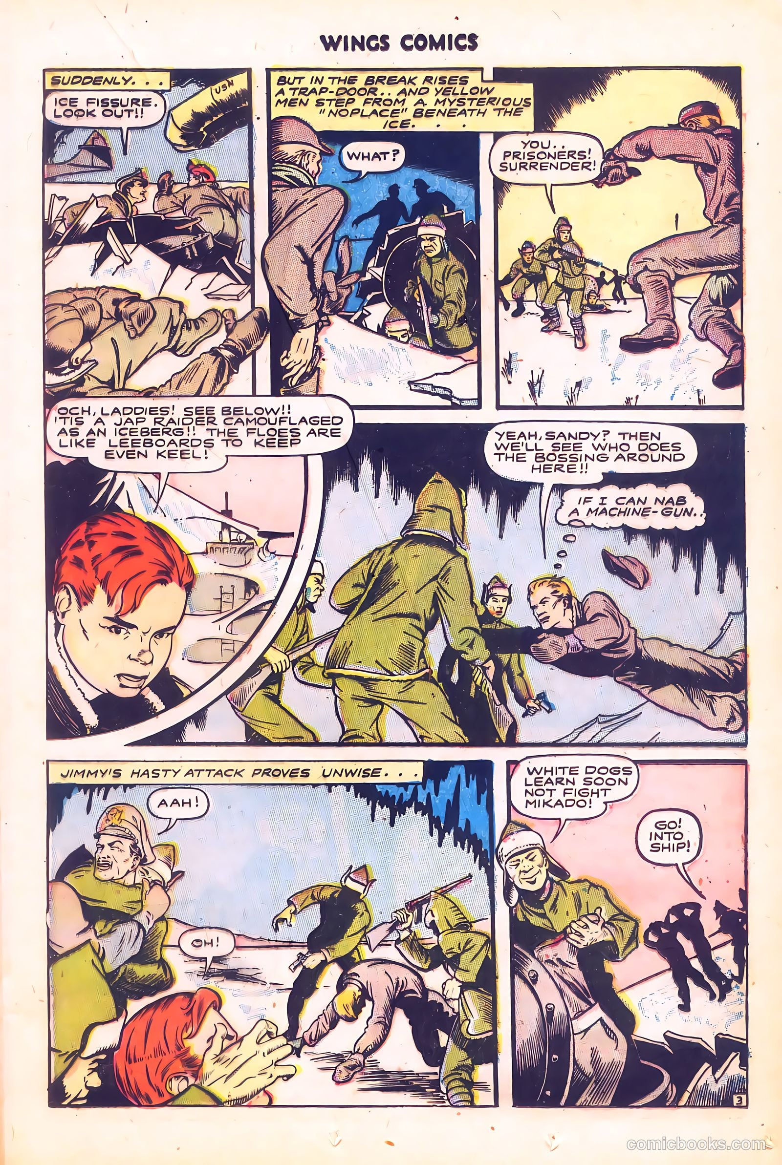 Wings Comics #58 (1945) — page 23 of 52