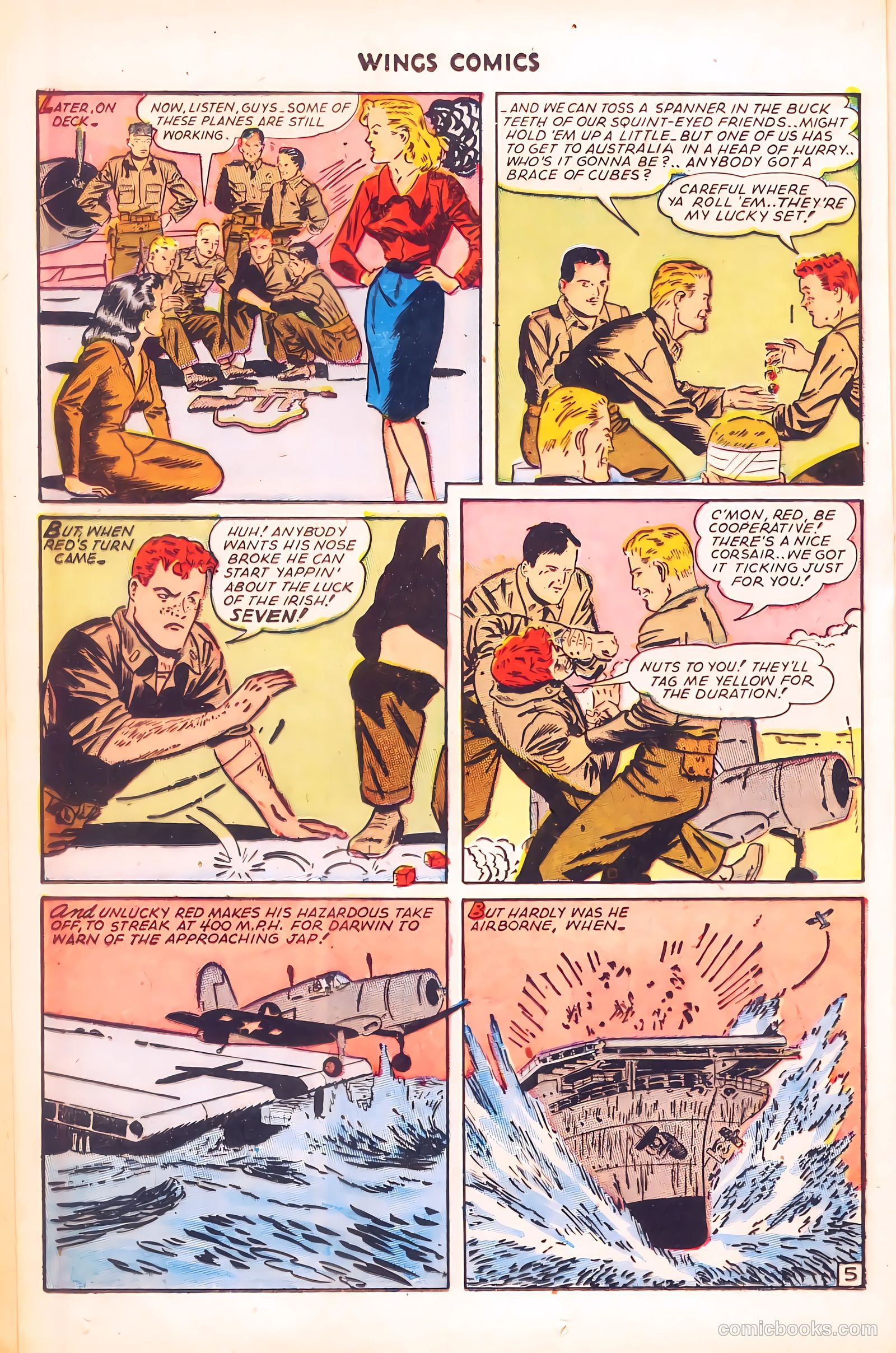 Wings Comics #58 (1945) — page 32 of 52