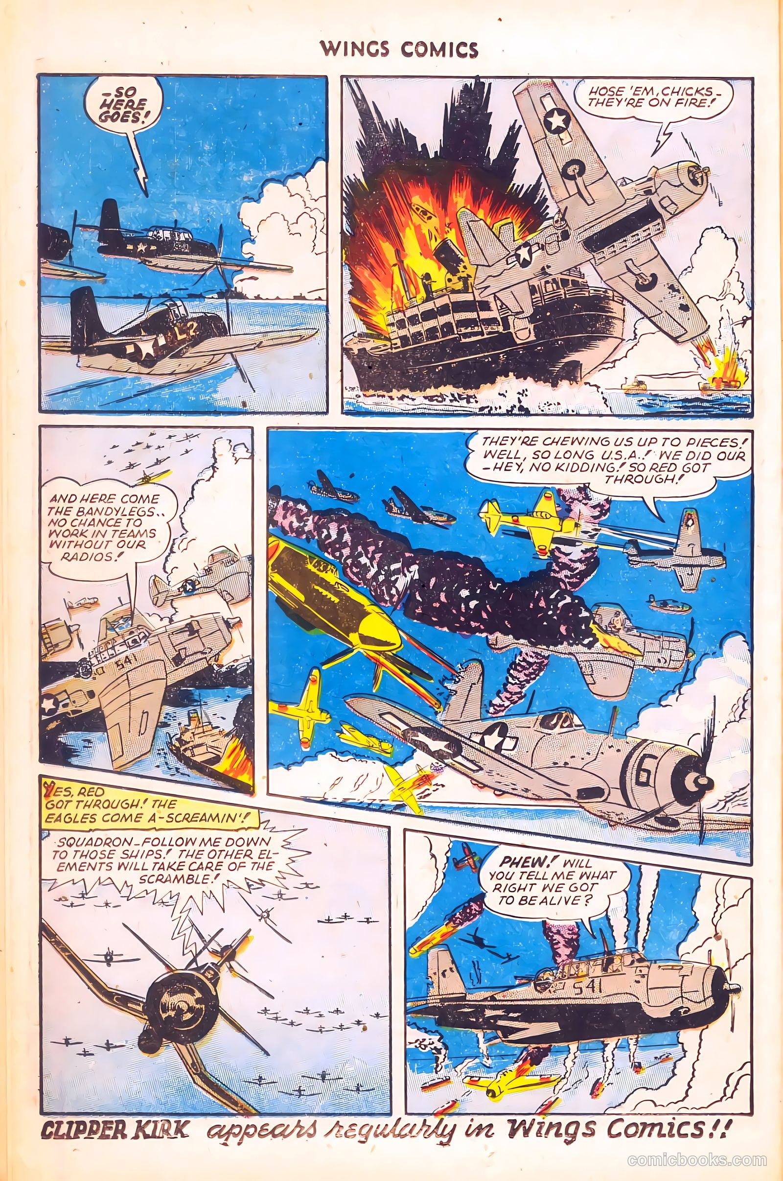 Wings Comics #58 (1945) — page 34 of 52