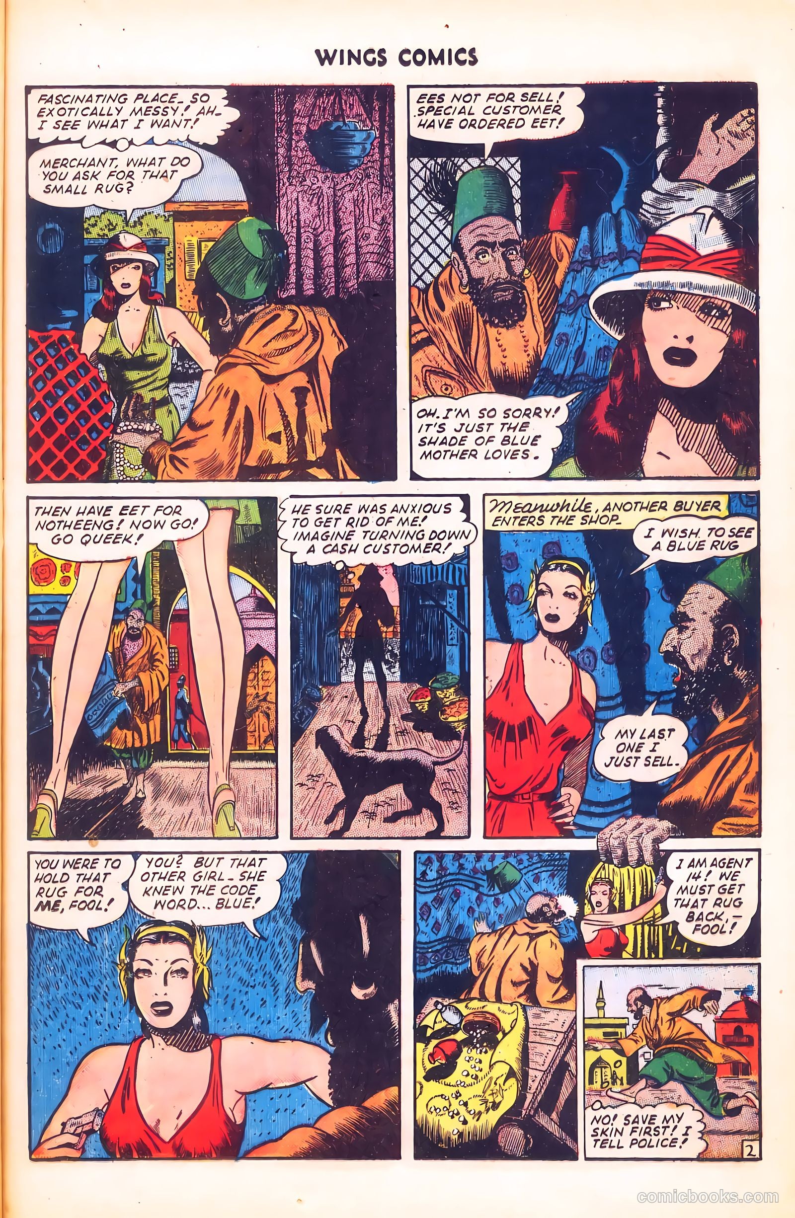 Wings Comics #58 (1945) — page 37 of 52