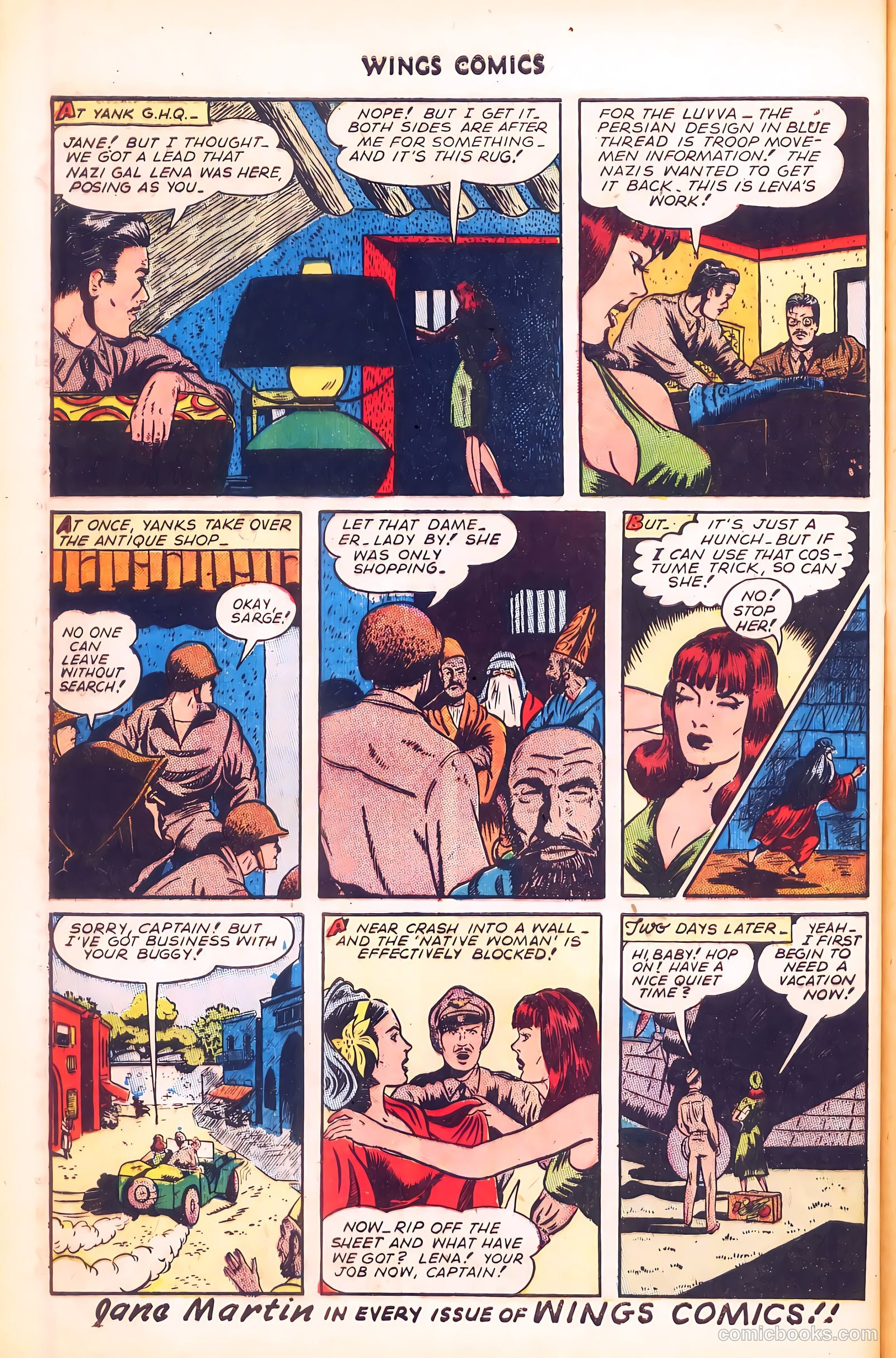 Wings Comics #58 (1945) — page 40 of 52