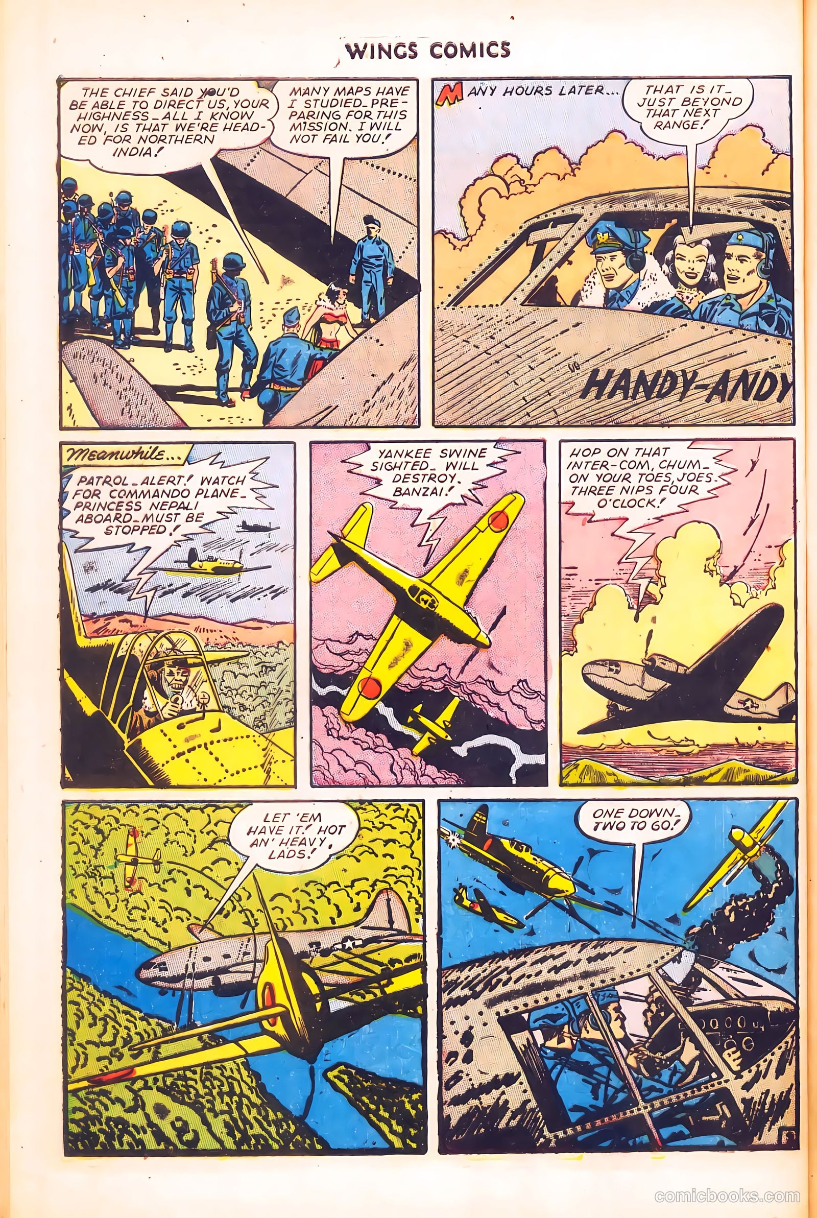 Wings Comics #58 (1945) — page 44 of 52