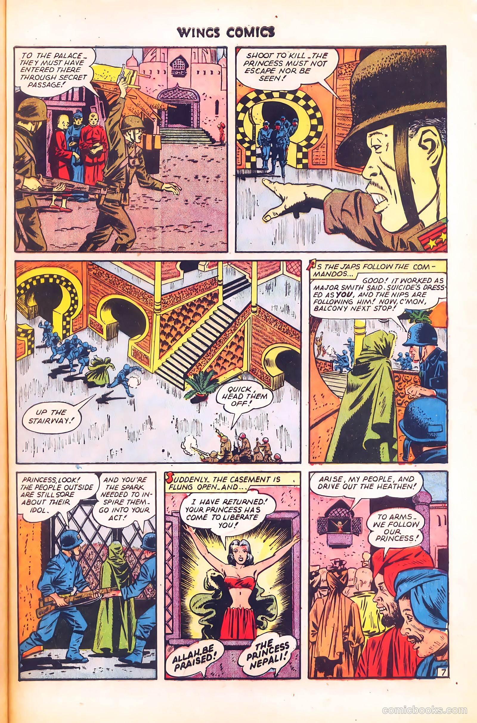 Wings Comics #58 (1945) — page 49 of 52