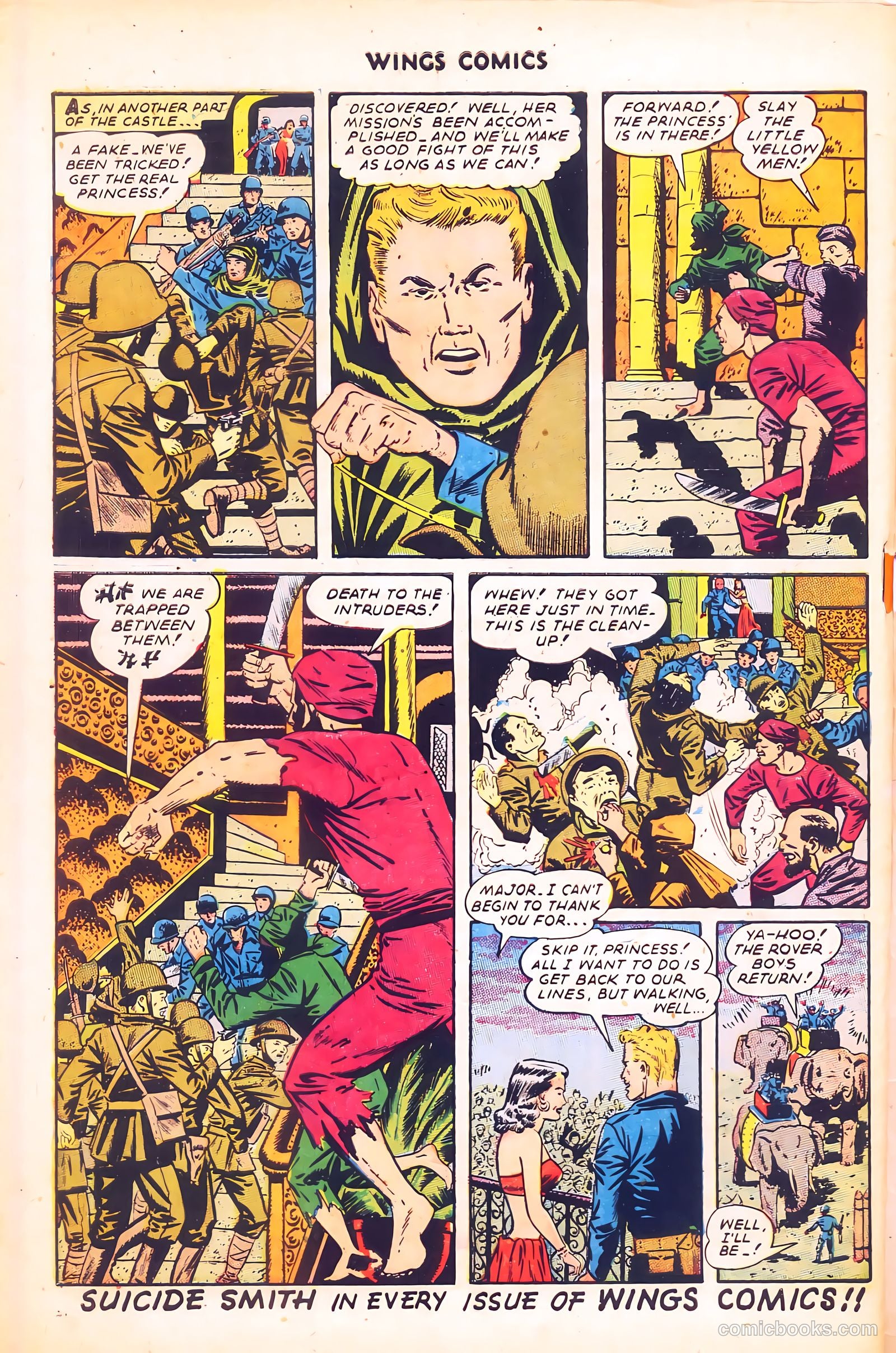 Wings Comics #58 (1945) — page 50 of 52