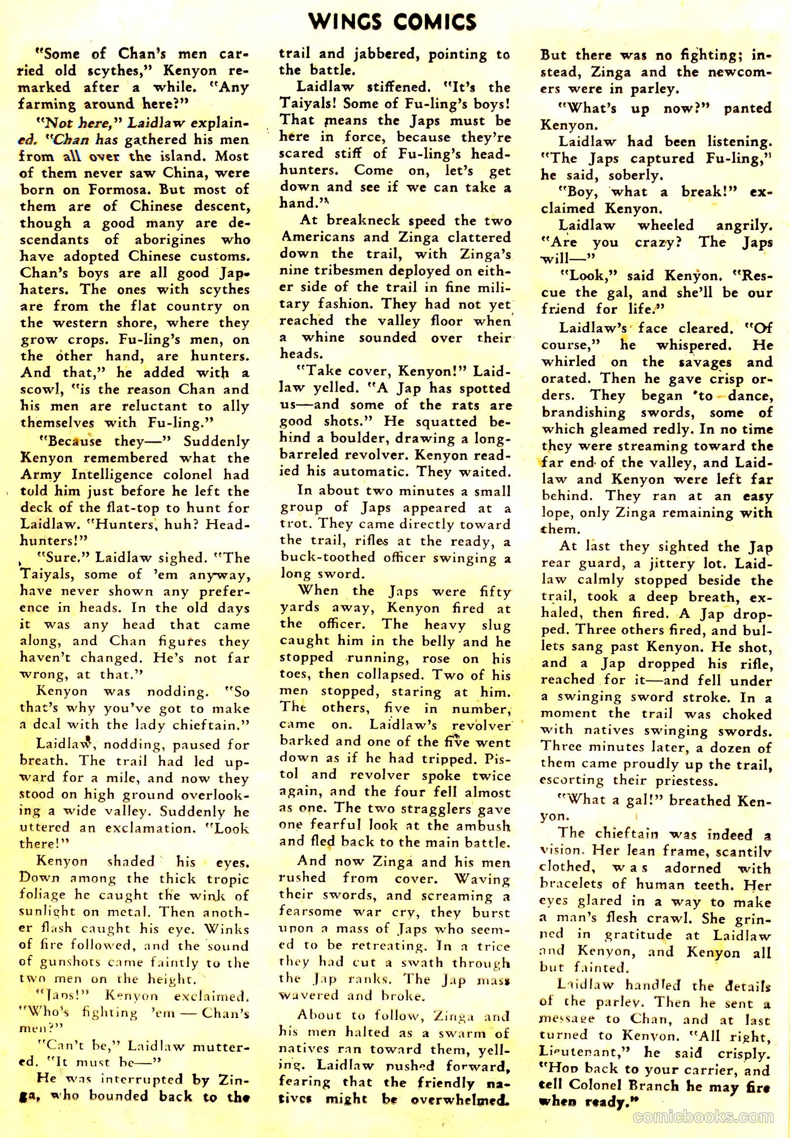 Wings Comics #59 (1945) — page 36 of 52
