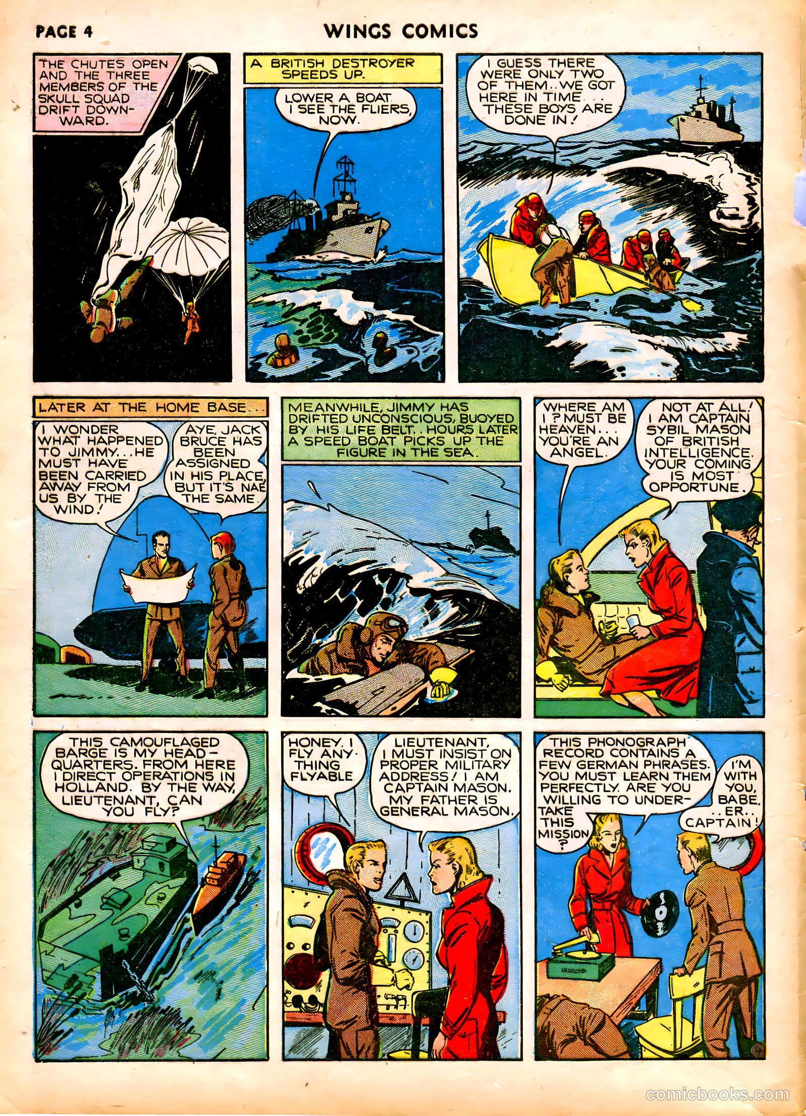Wings Comics #6 (1941) — page 6 of 68