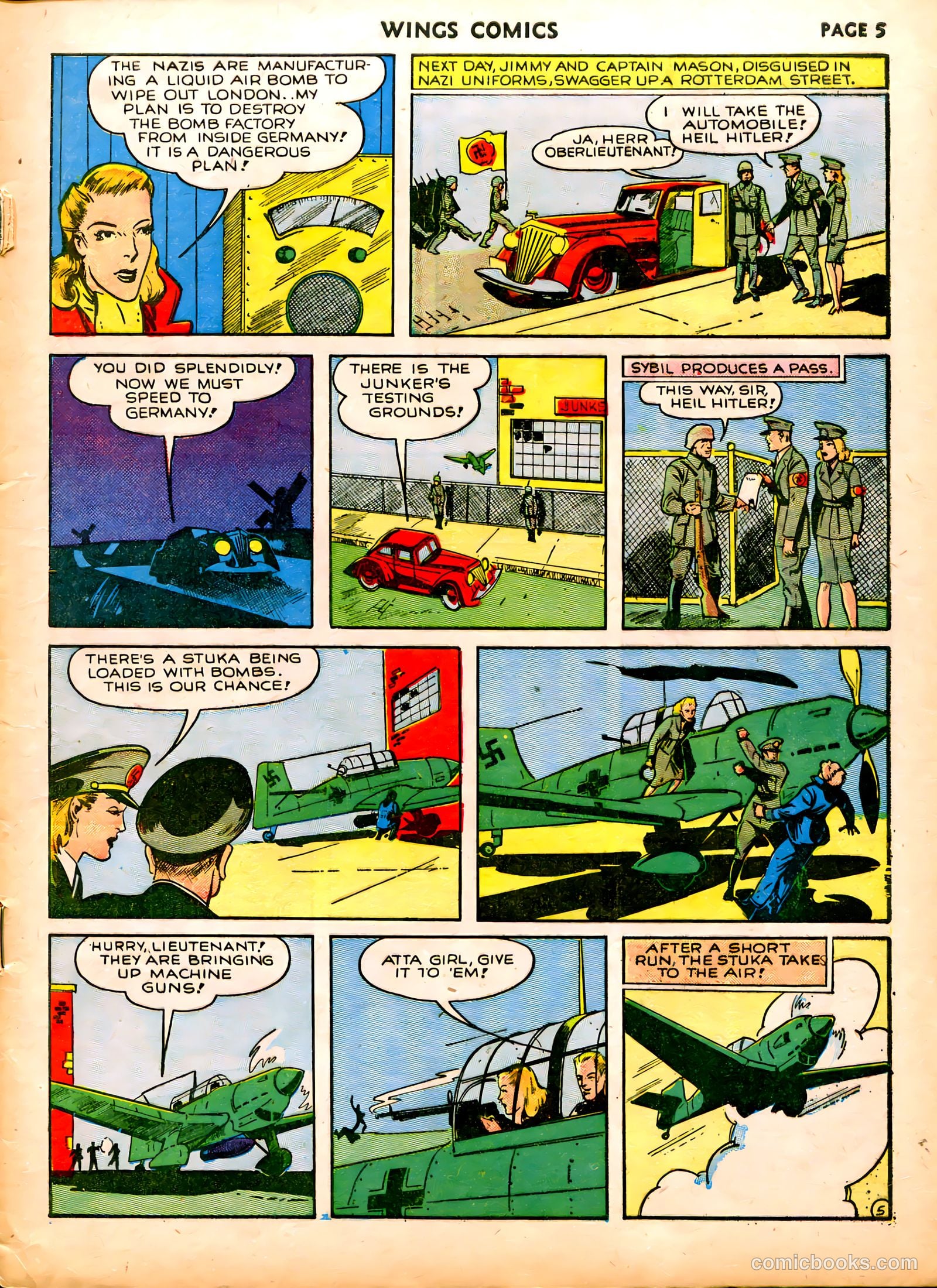 Wings Comics #6 (1941) — page 7 of 68