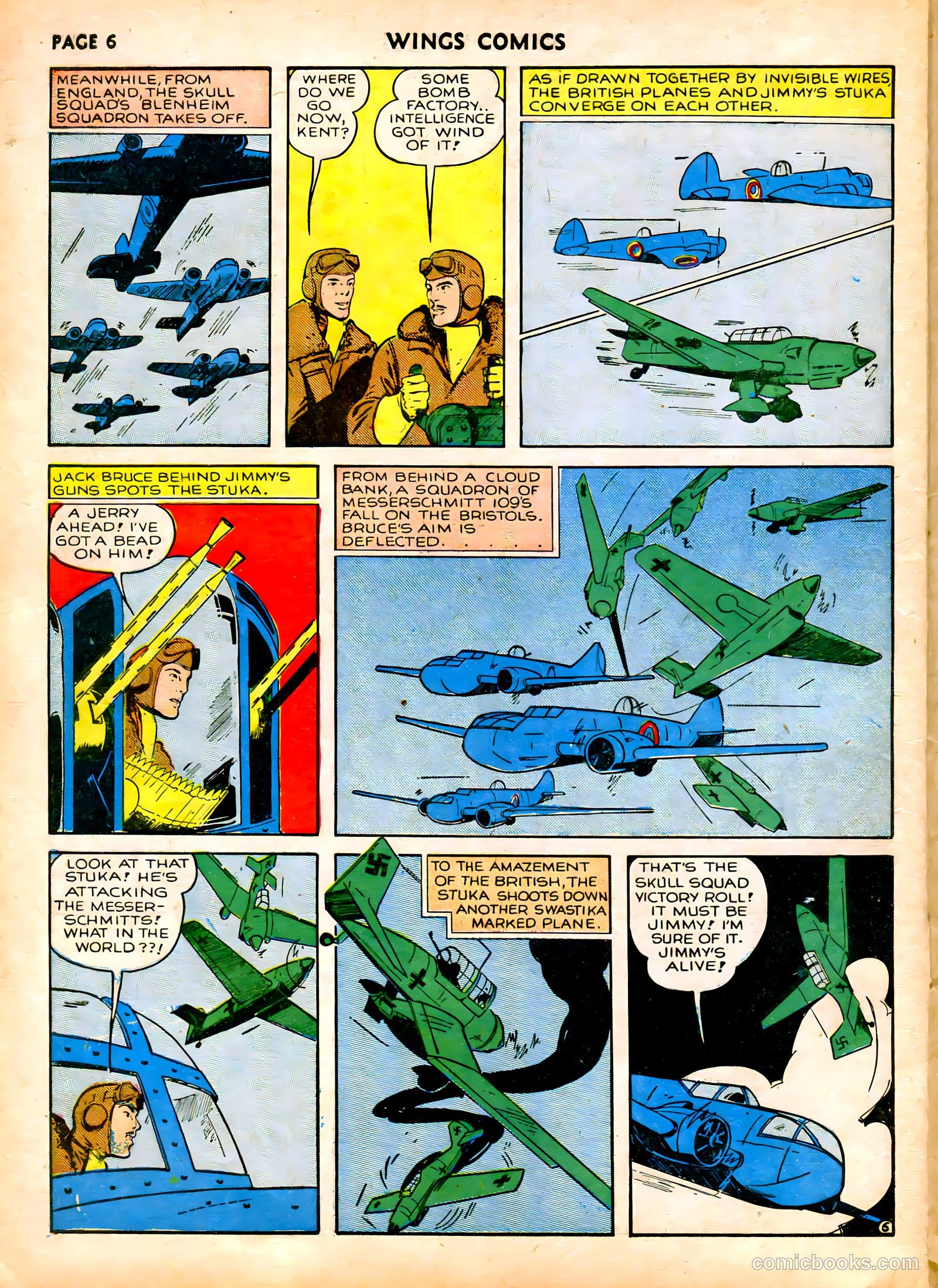 Wings Comics #6 (1941) — page 8 of 68