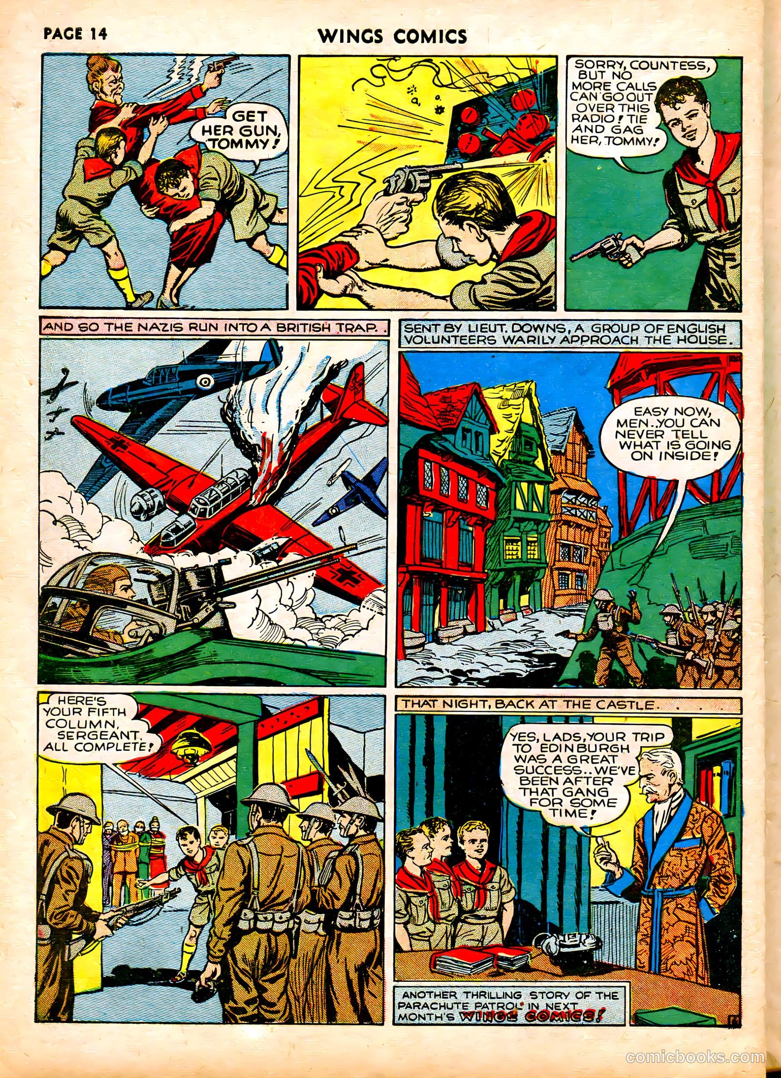 Wings Comics #6 (1941) — page 16 of 68