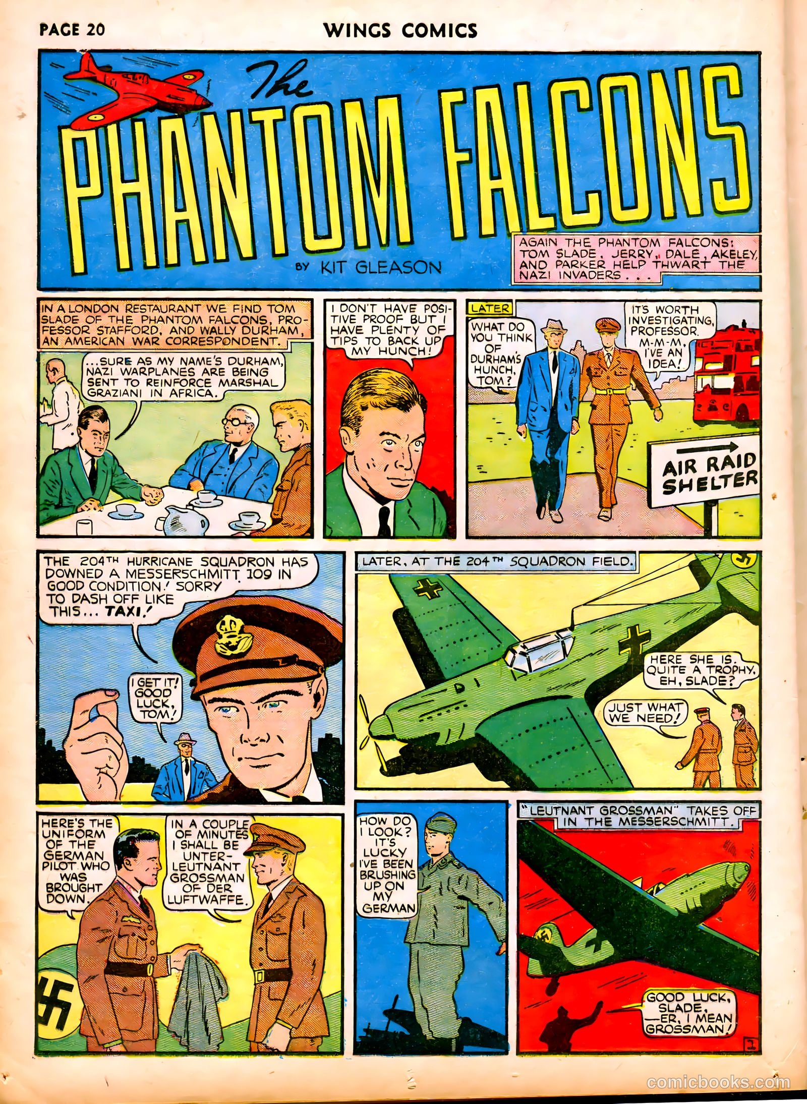 Wings Comics #6 (1941) — page 22 of 68