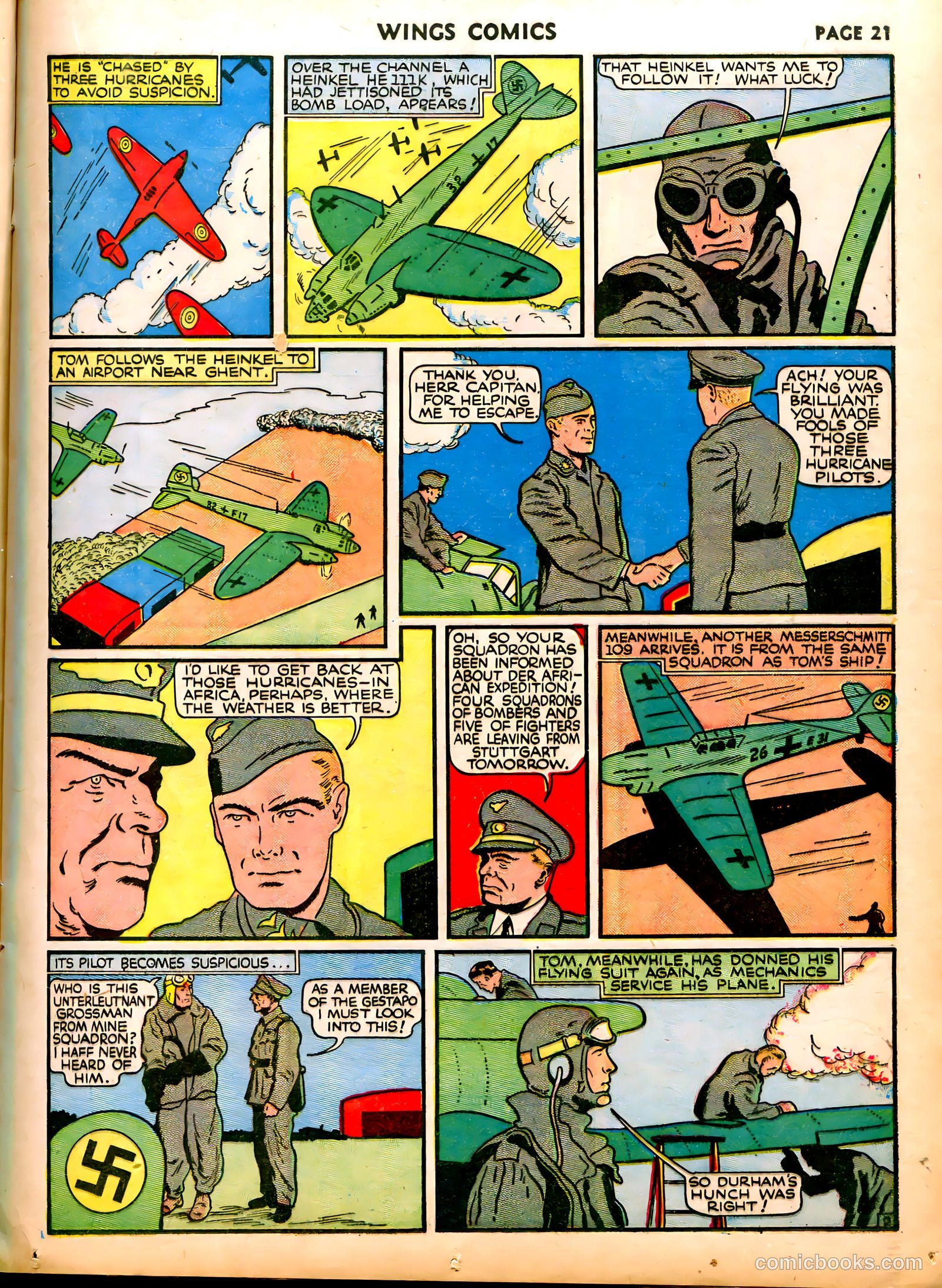 Wings Comics #6 (1941) — page 23 of 68