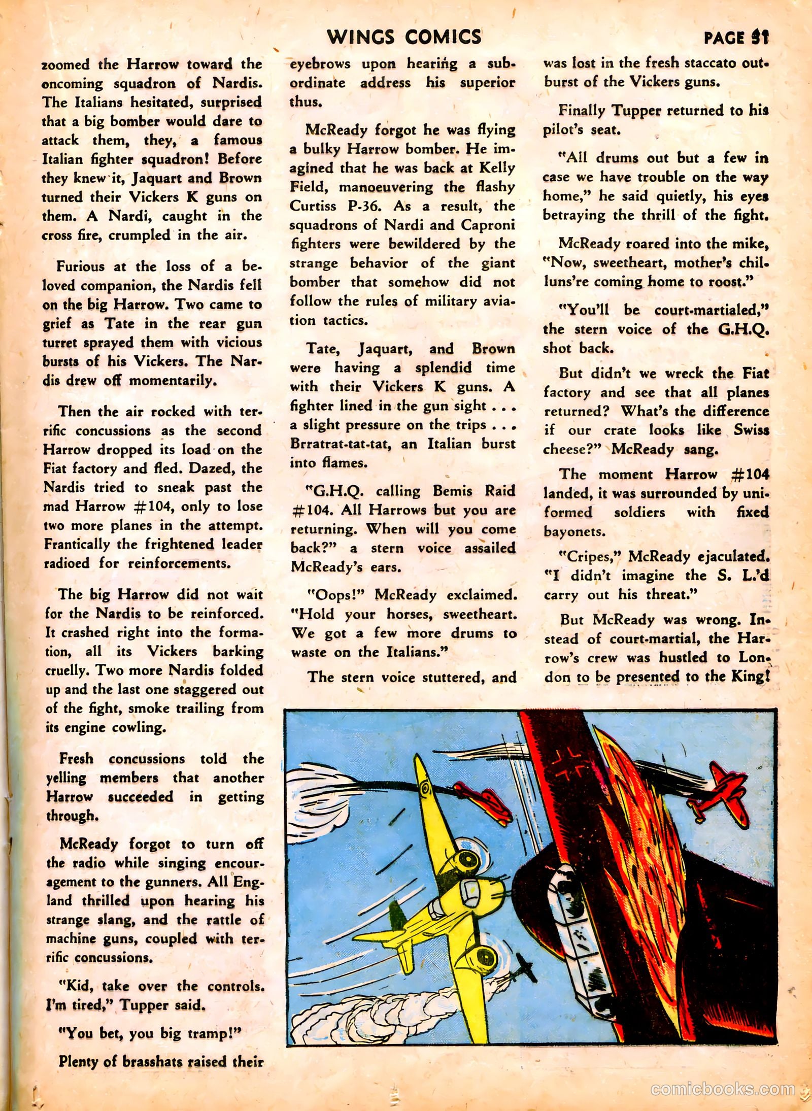 Wings Comics #6 (1941) — page 33 of 68
