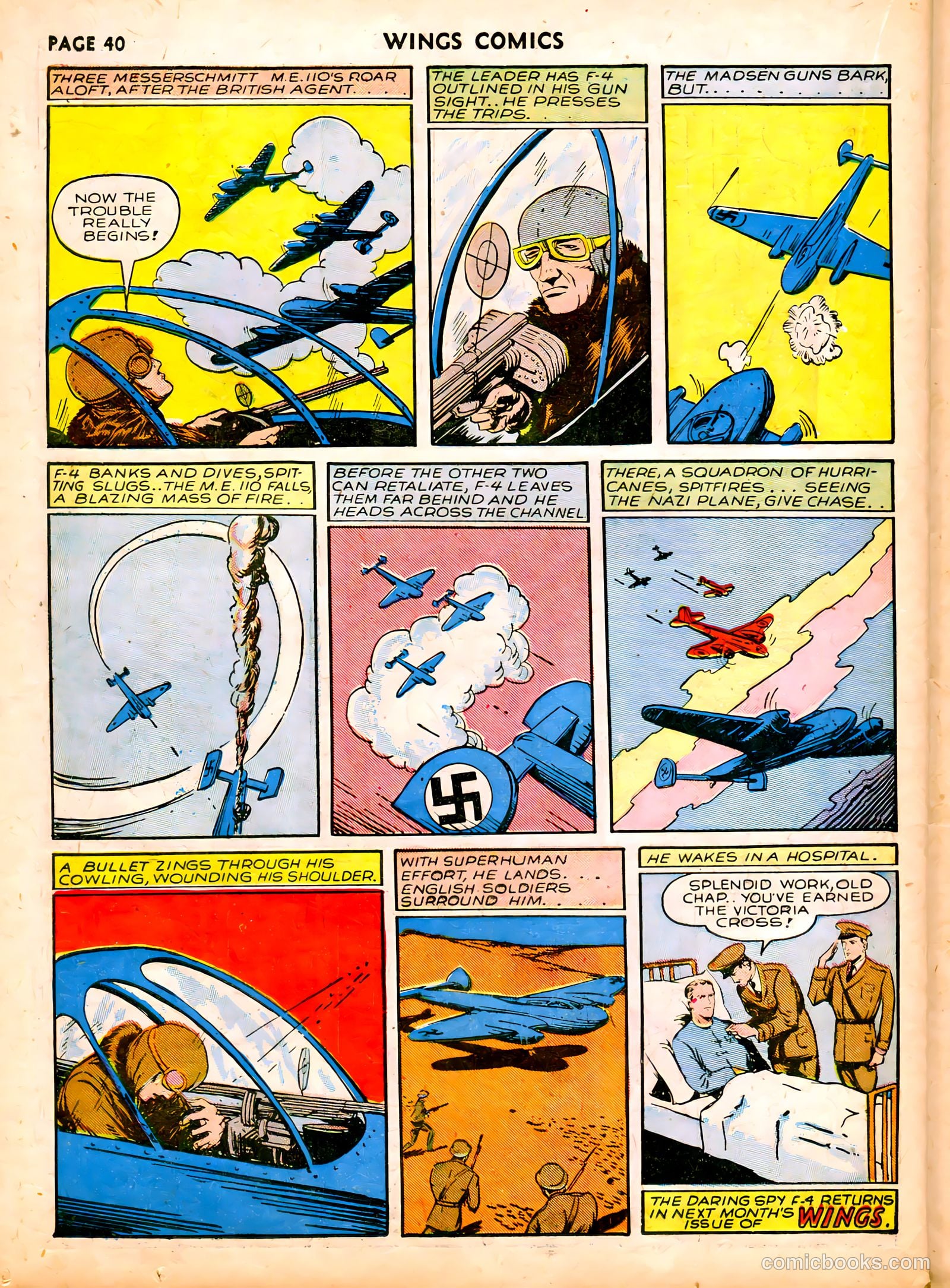 Wings Comics #6 (1941) — page 42 of 68