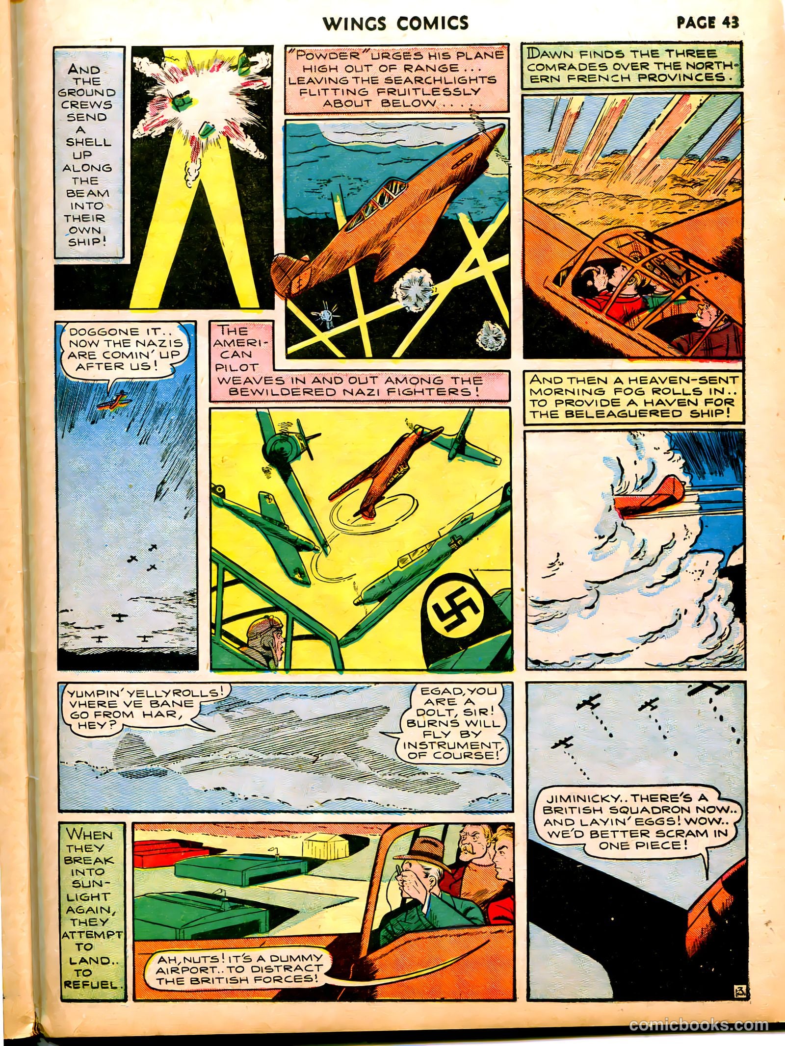 Wings Comics #6 (1941) — page 45 of 68