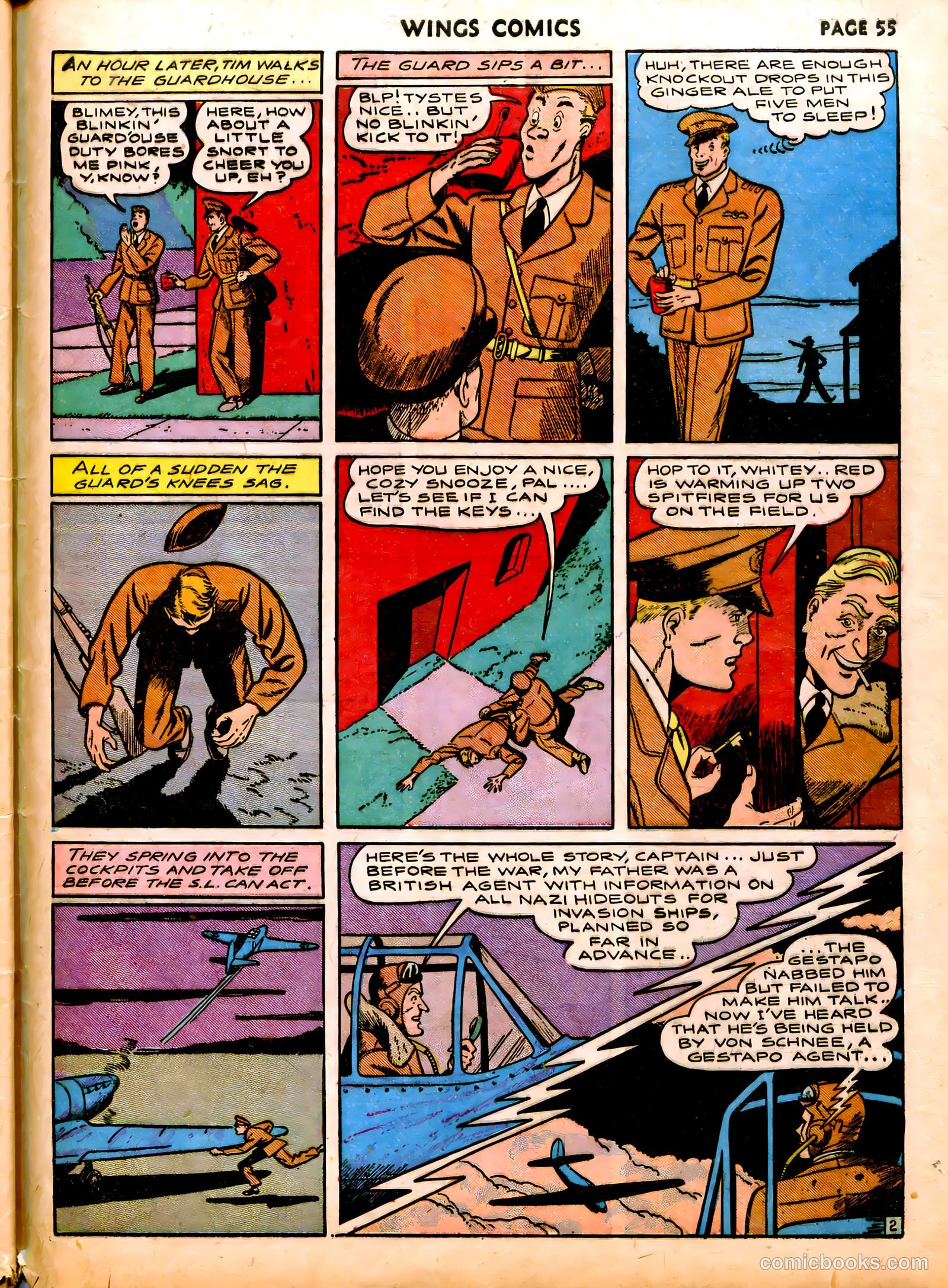 Wings Comics #6 (1941) — page 57 of 68