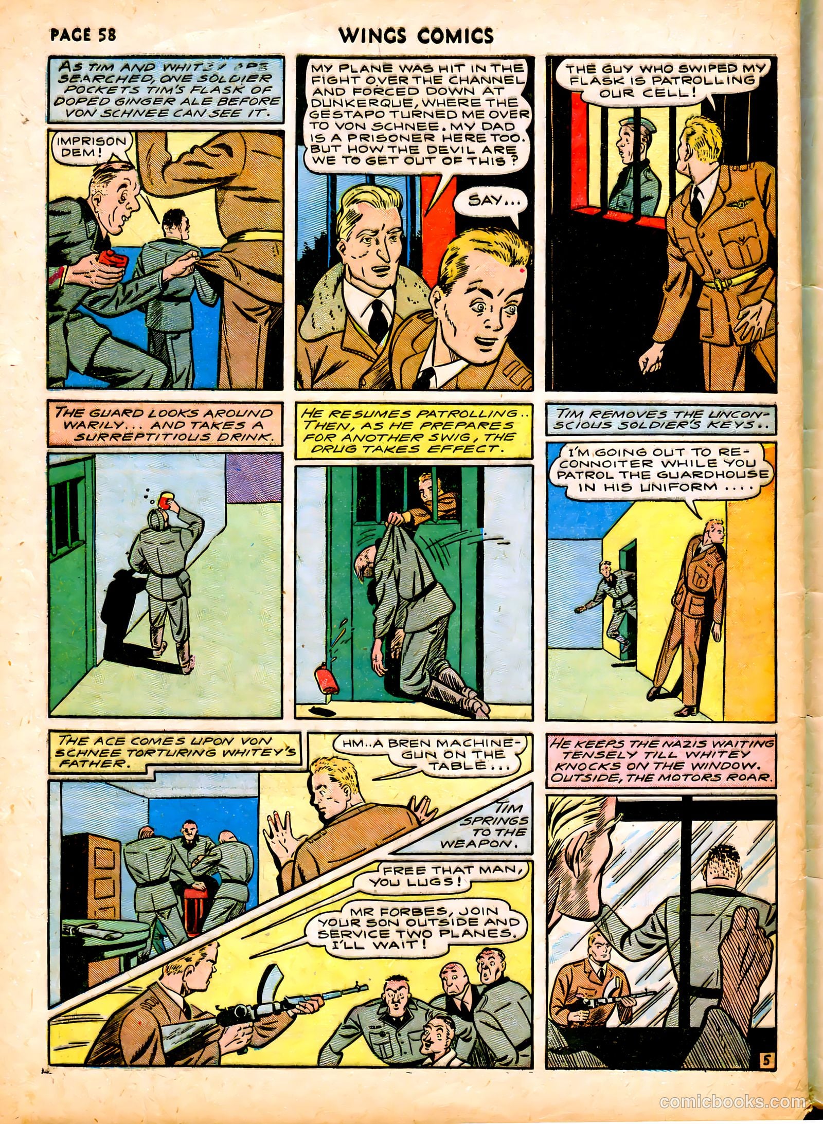 Wings Comics #6 (1941) — page 60 of 68