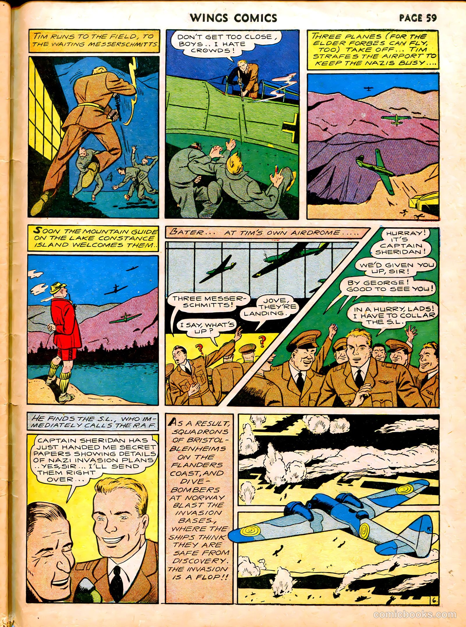 Wings Comics #6 (1941) — page 61 of 68
