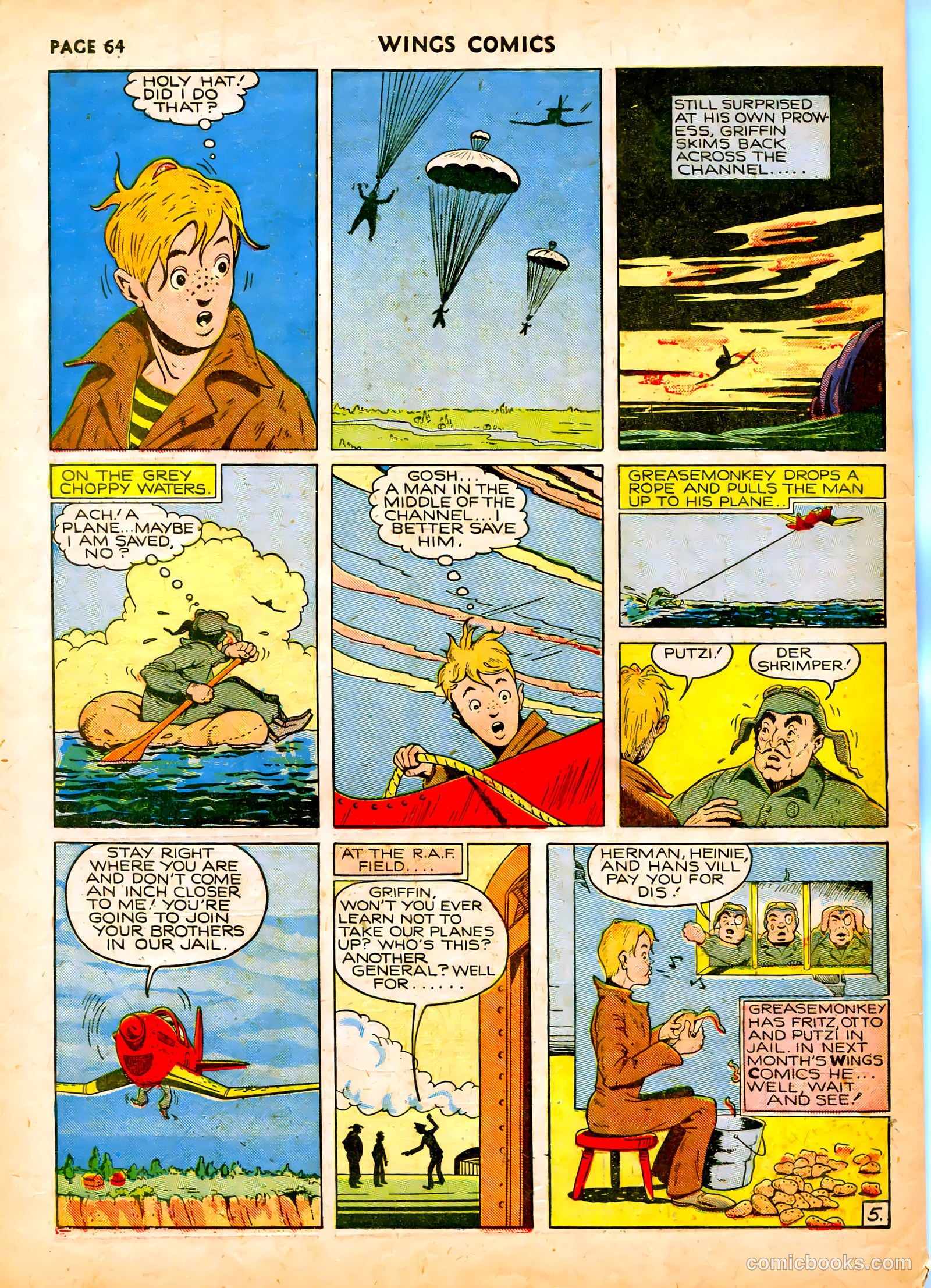 Wings Comics #6 (1941) — page 66 of 68
