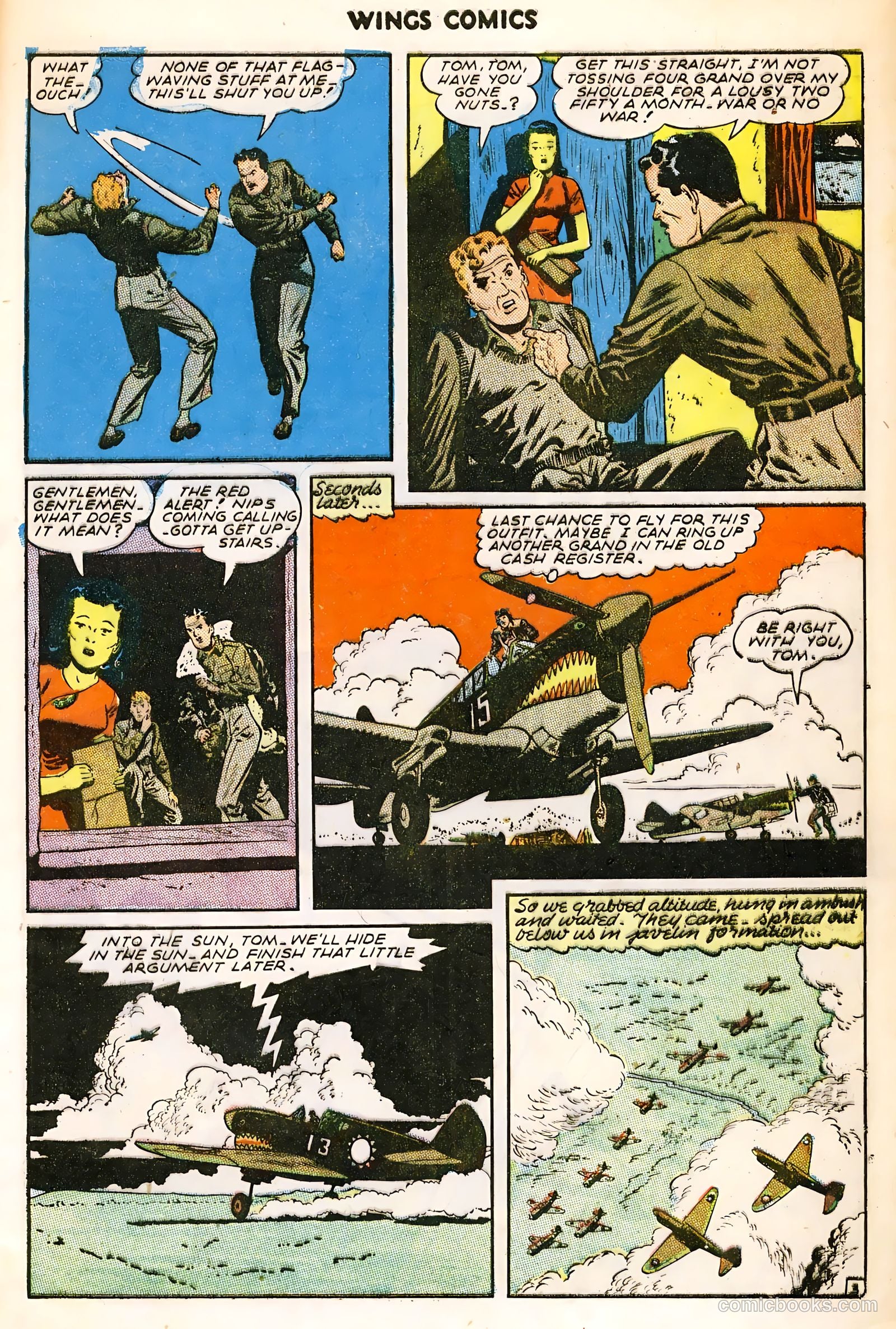 Wings Comics #60 (1945) — page 5 of 36