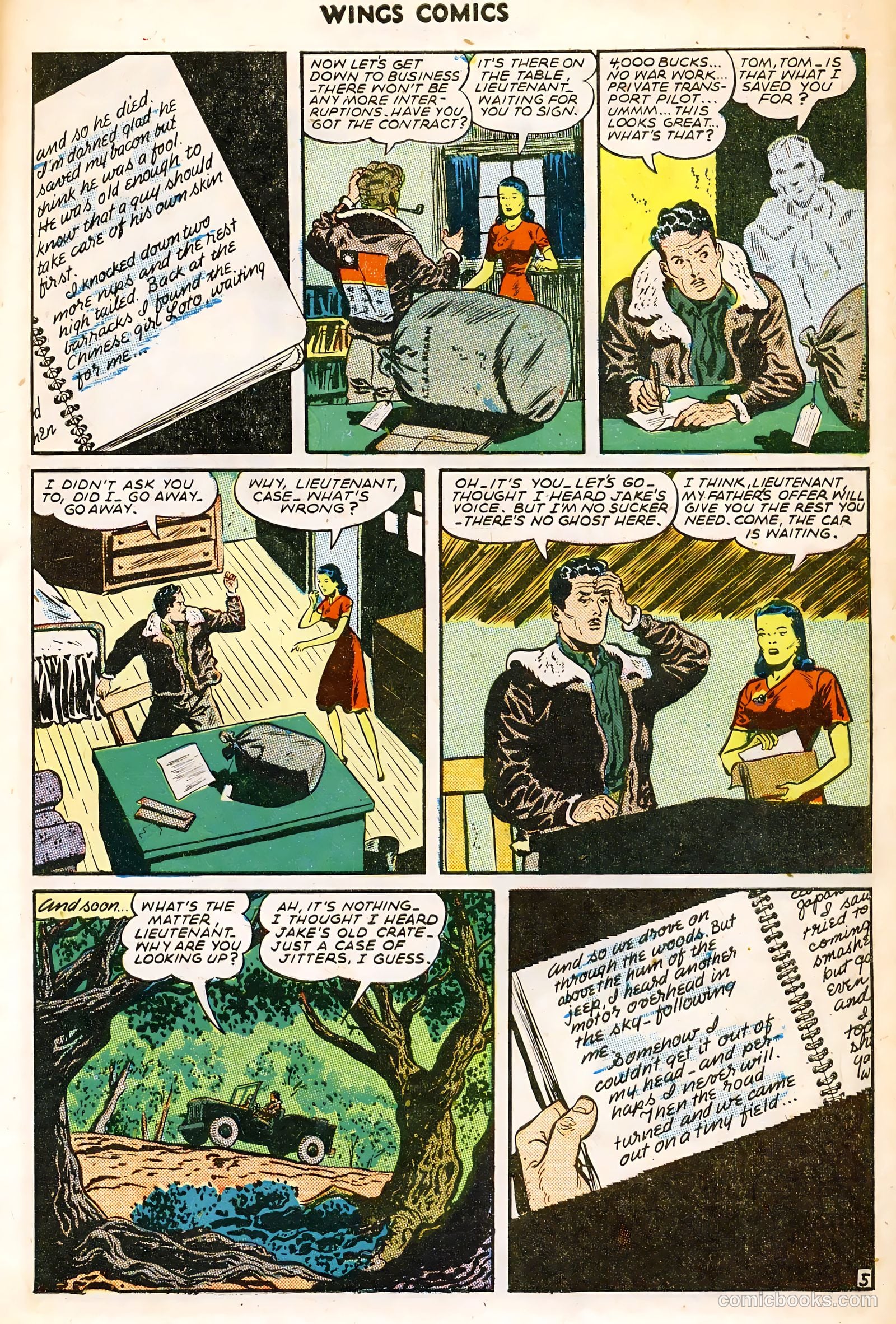 Wings Comics #60 (1945) — page 7 of 36