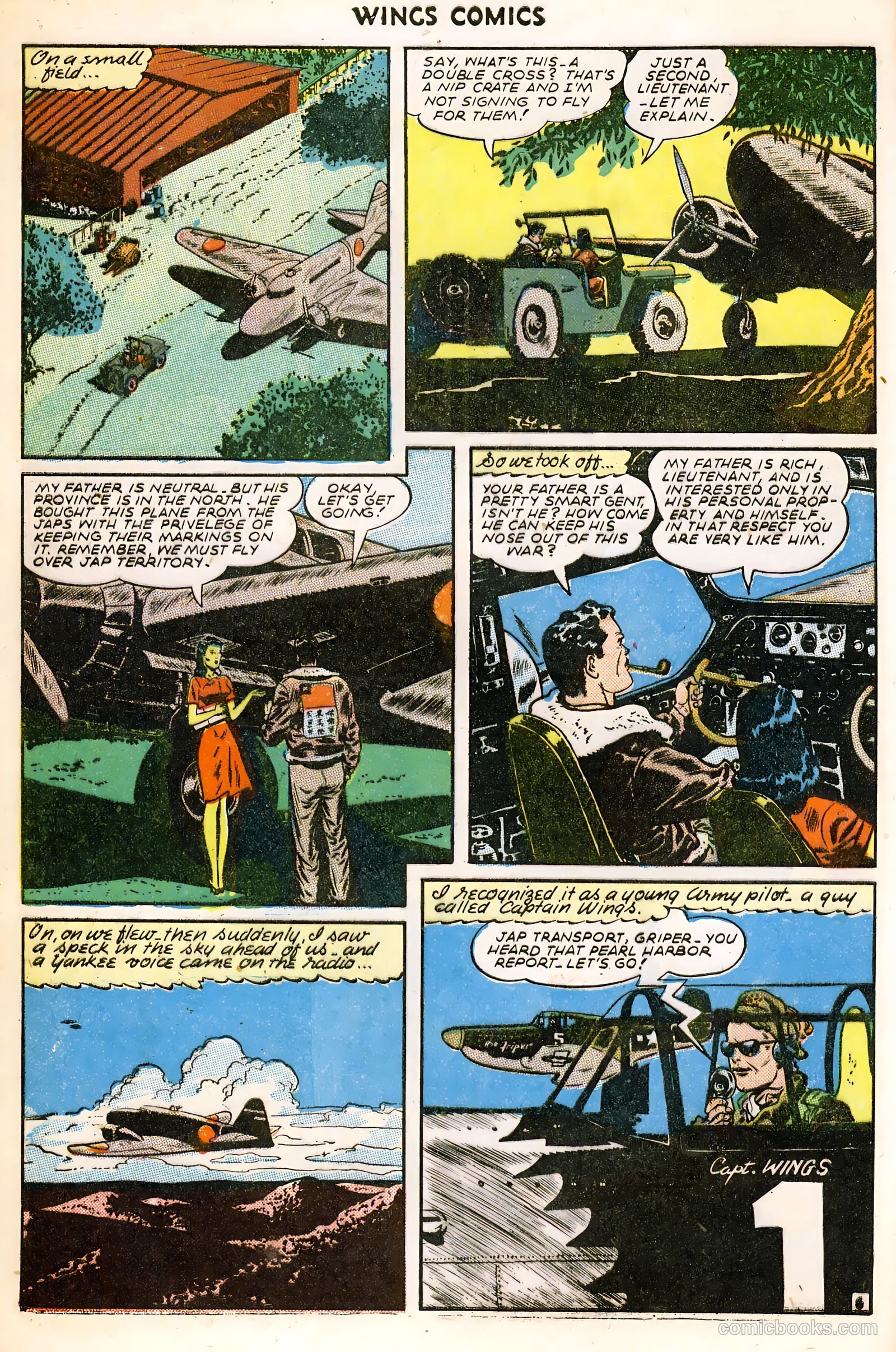 Wings Comics #60 (1945) — page 8 of 36