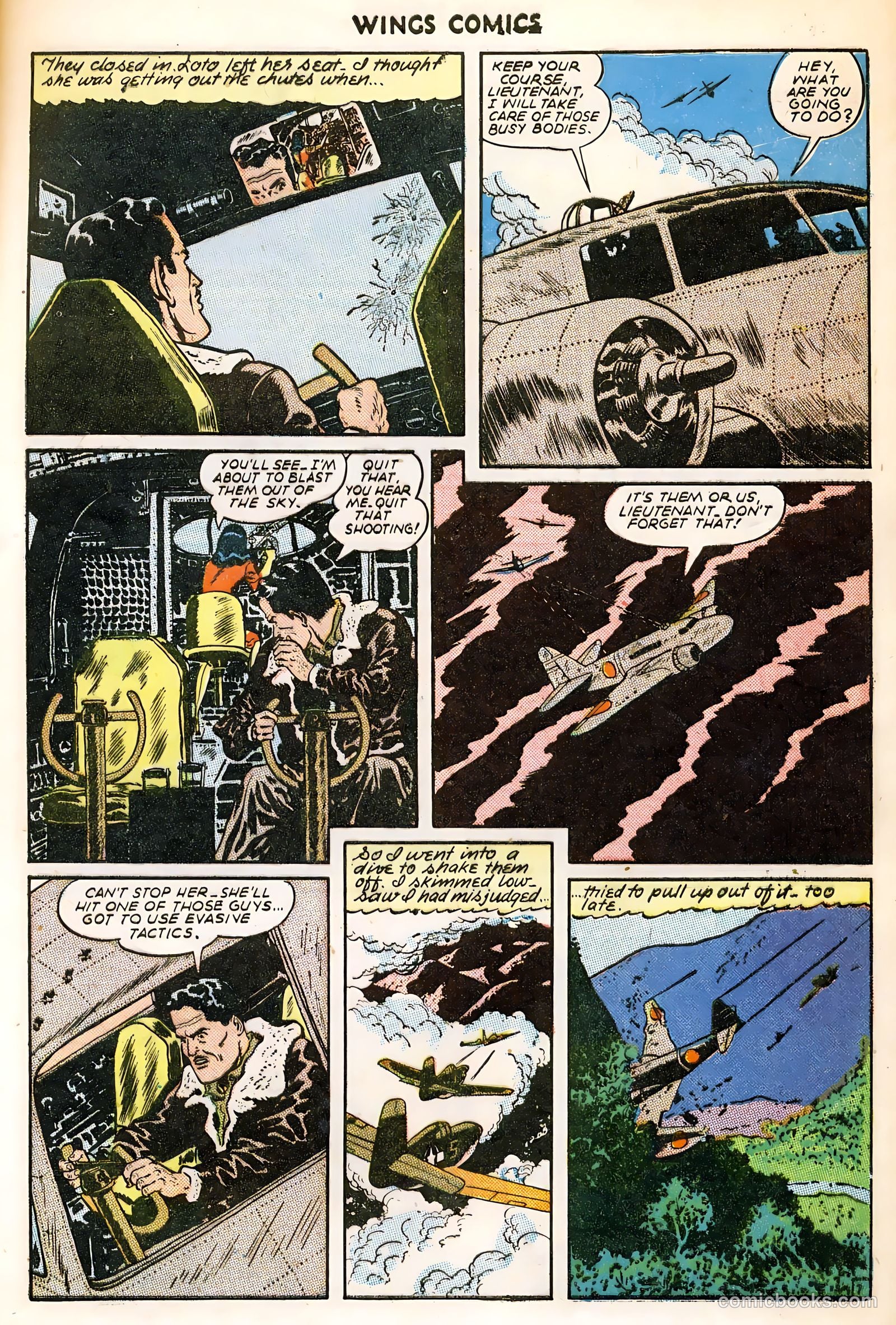 Wings Comics #60 (1945) — page 9 of 36