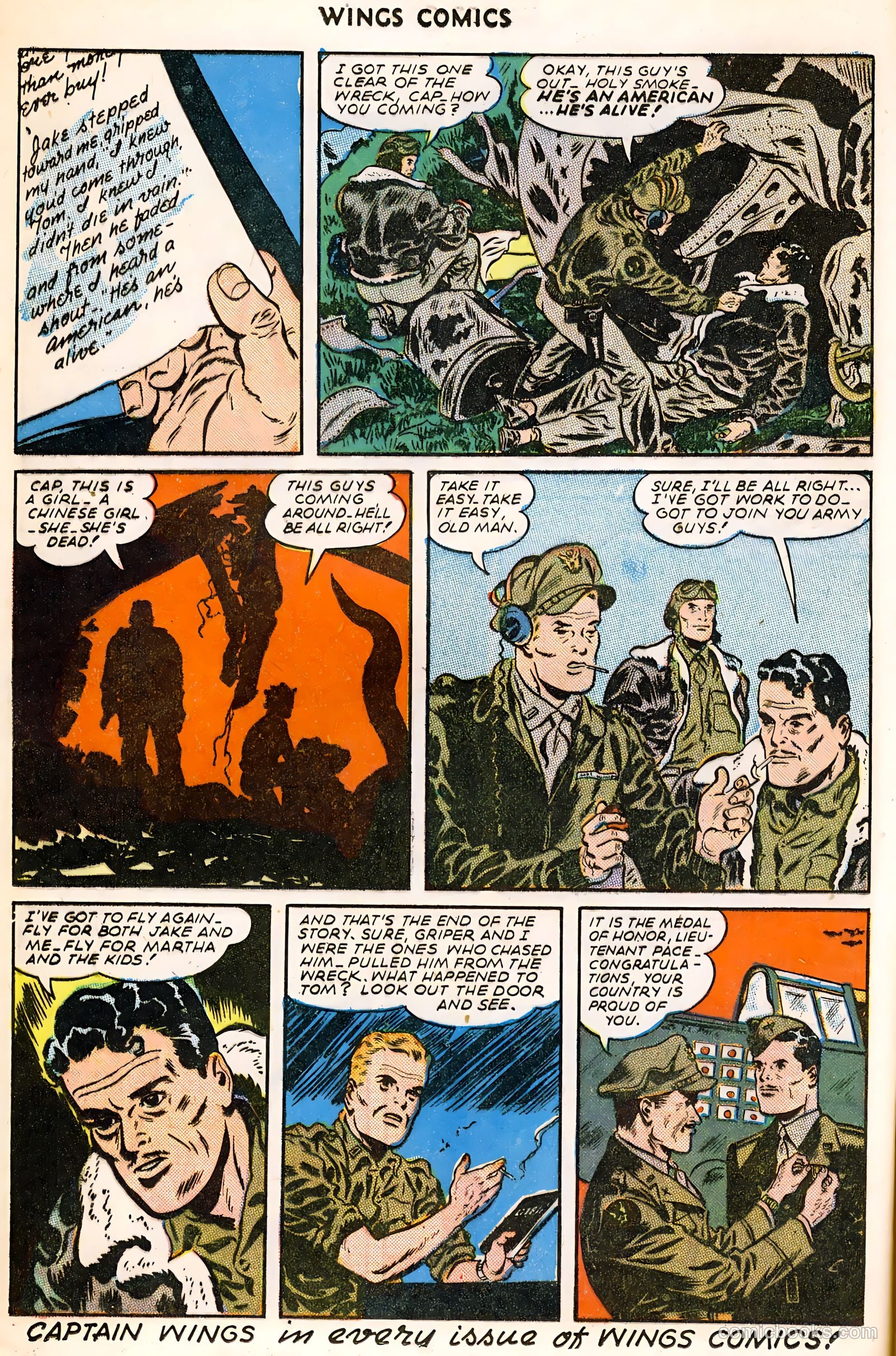 Wings Comics #60 (1945) — page 12 of 36