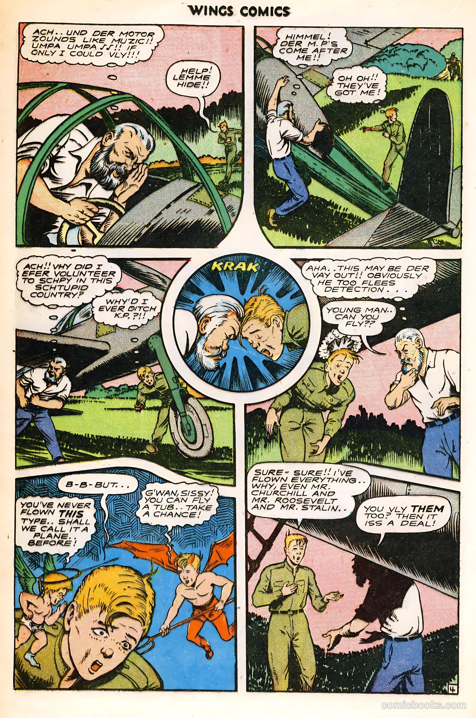Wings Comics #60 (1945) — page 16 of 36