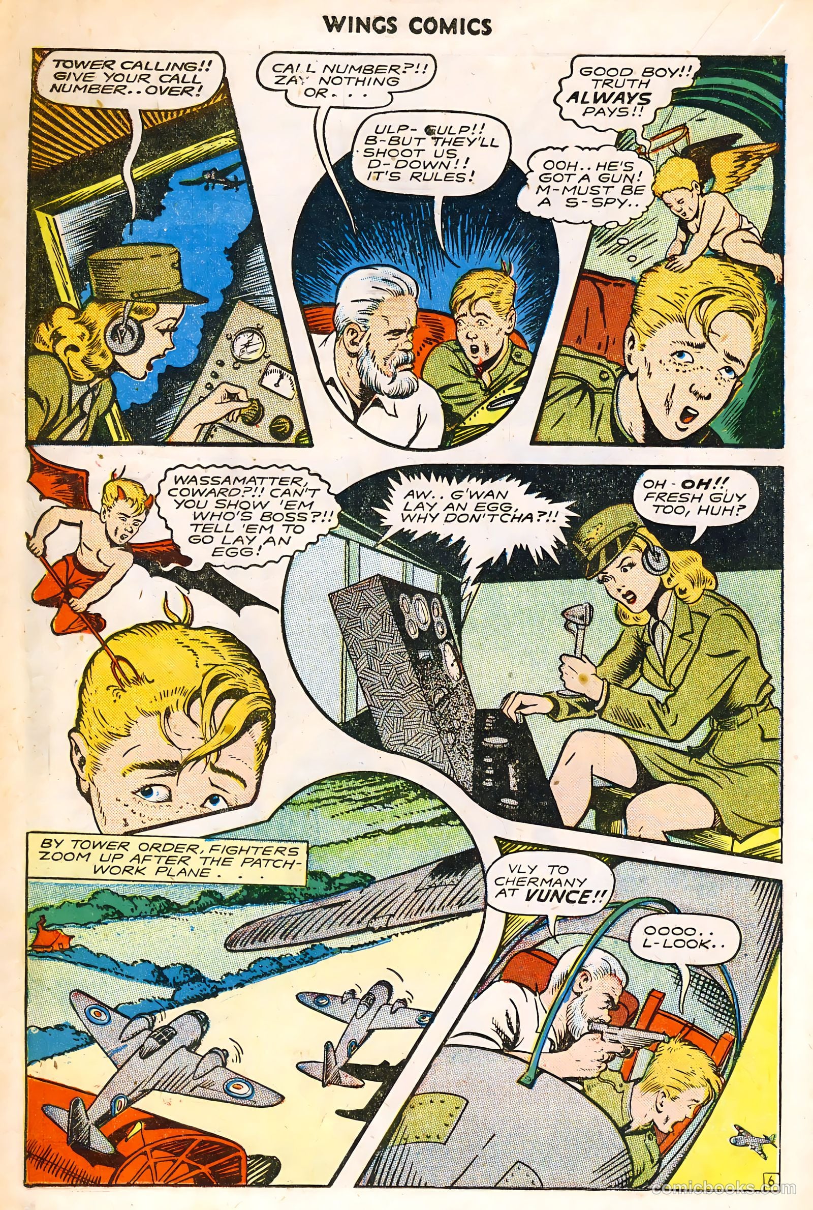 Wings Comics #60 (1945) — page 18 of 36