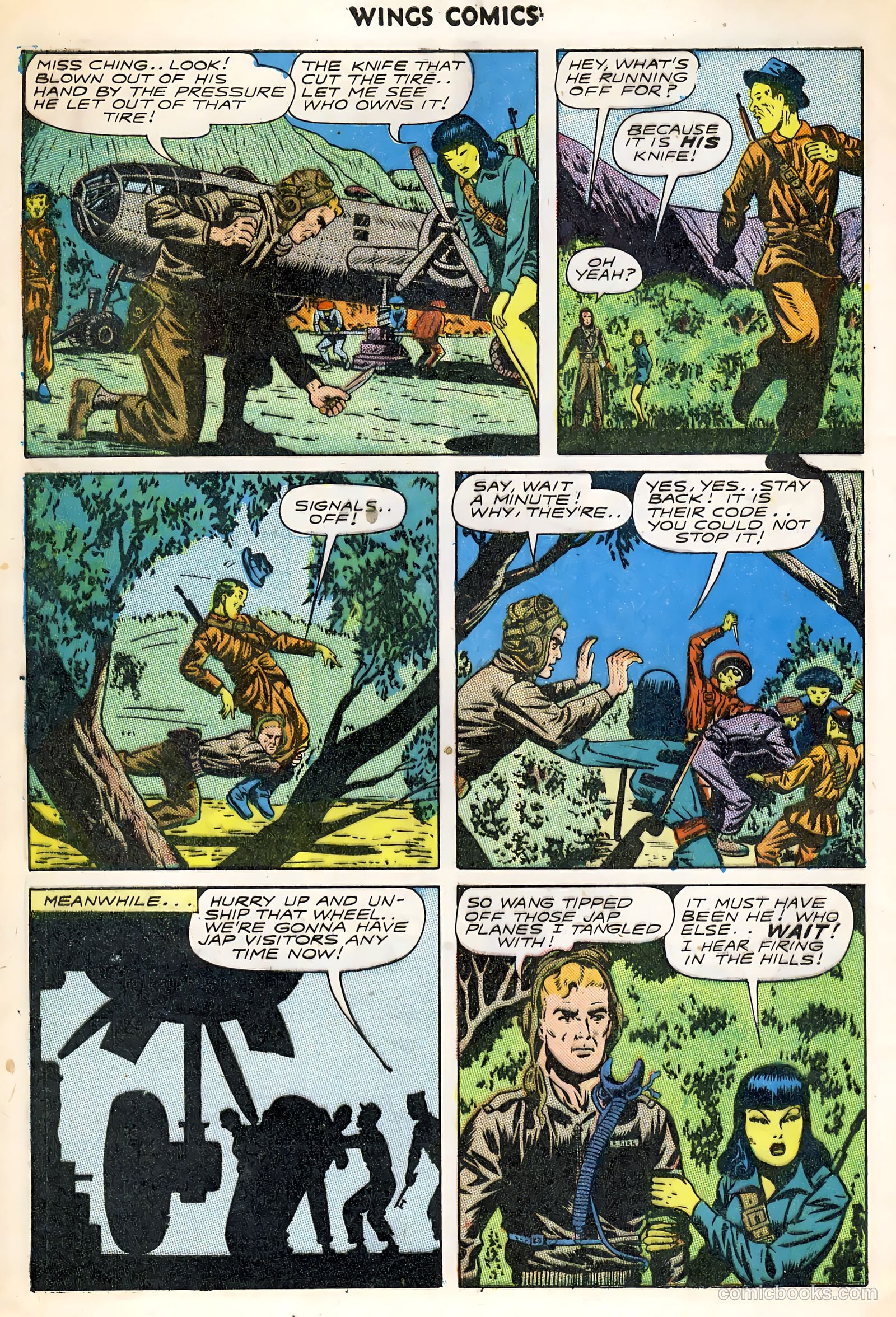 Wings Comics #60 (1945) — page 32 of 36