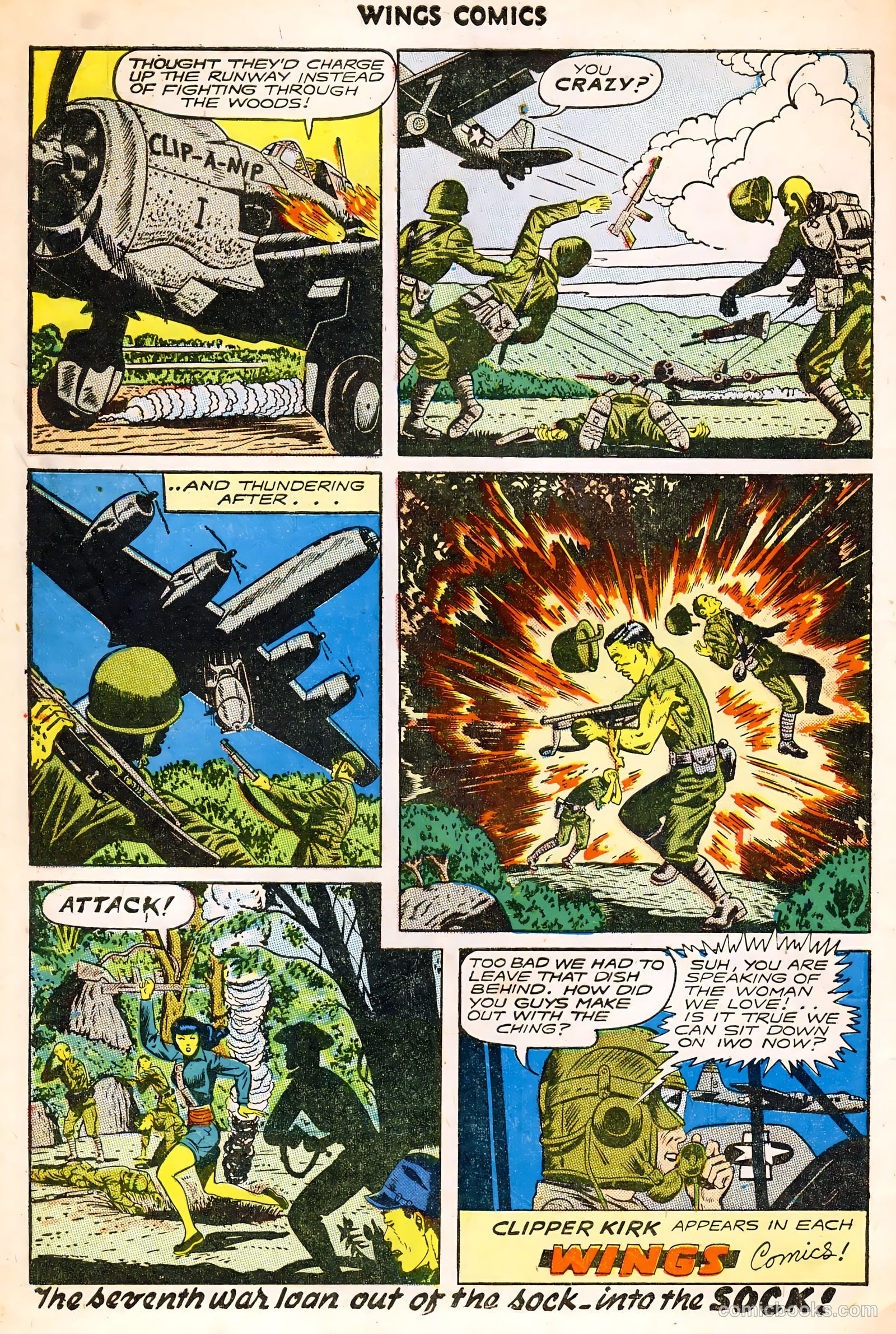 Wings Comics #60 (1945) — page 34 of 36