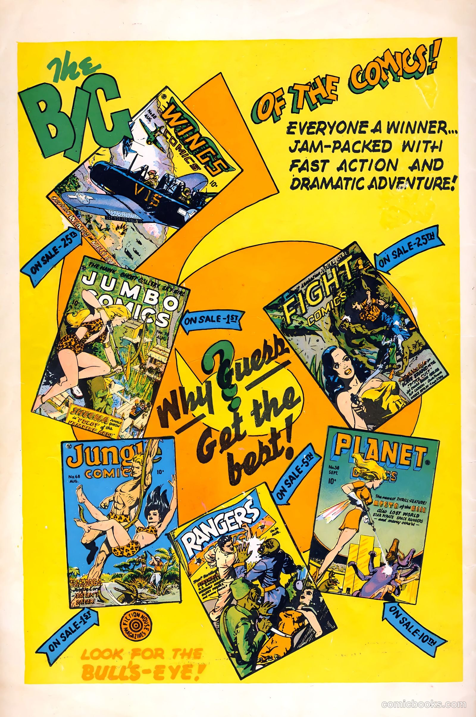 Wings Comics #60 (1945) — page 36 of 36
