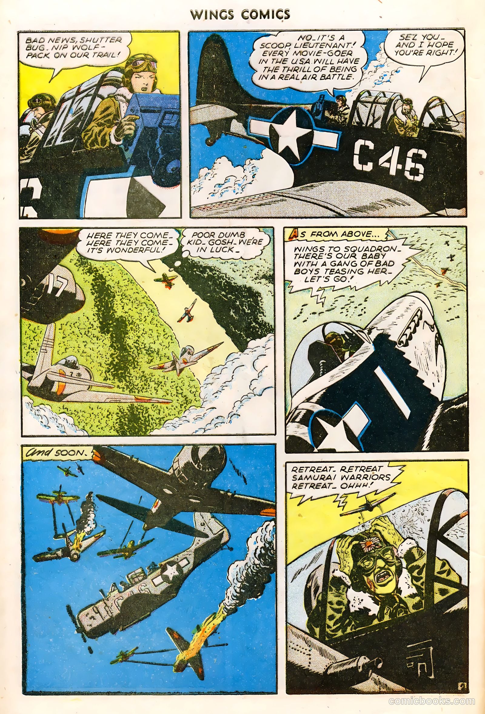 Wings Comics #61 (1945) — page 4 of 36