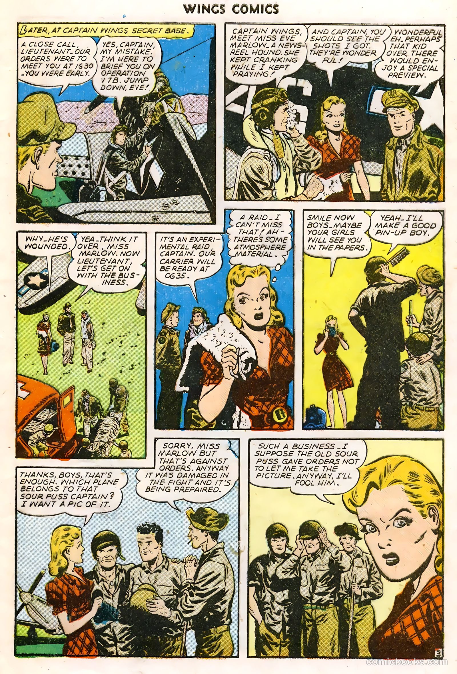Wings Comics #61 (1945) — page 5 of 36